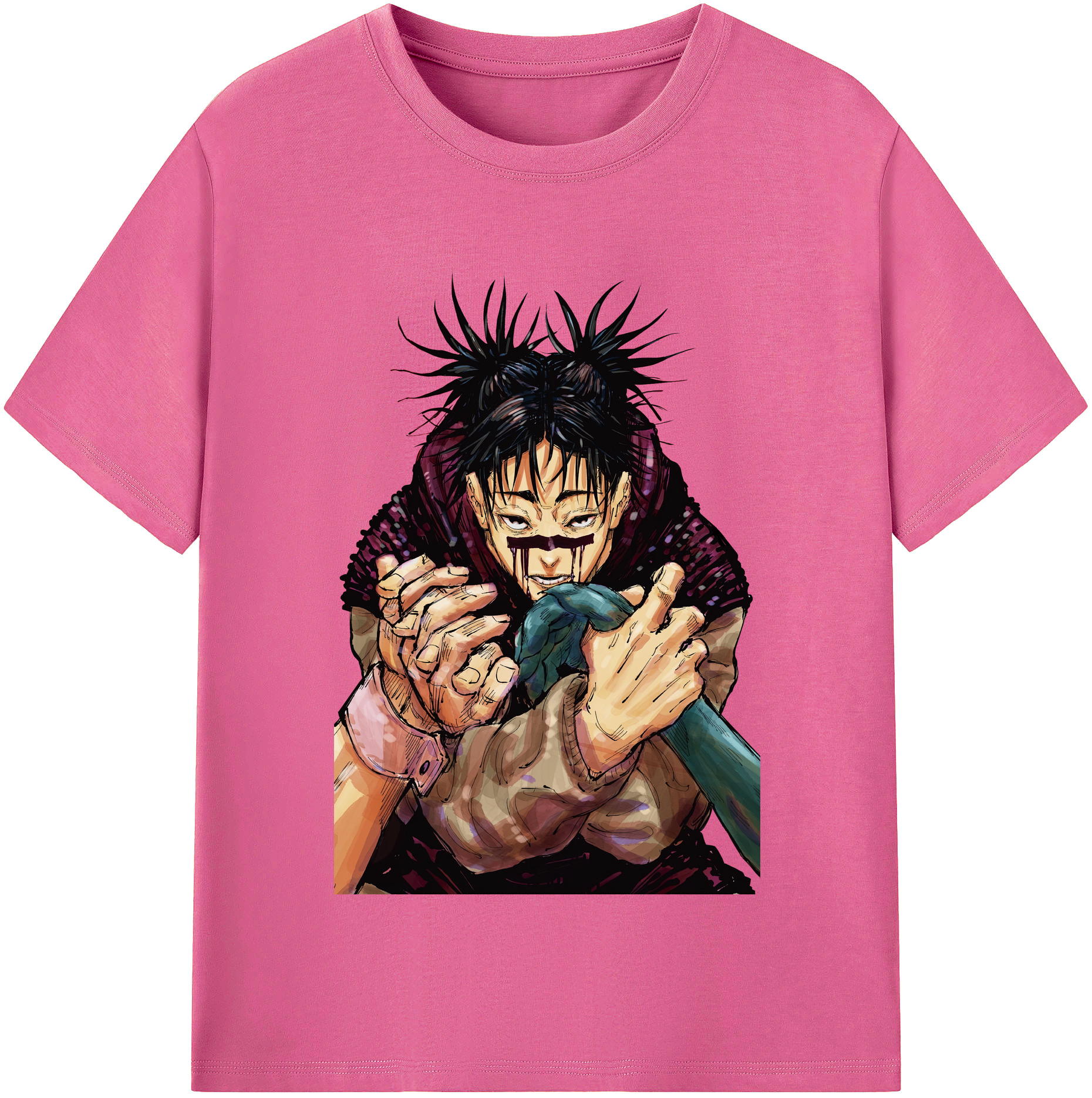 （画像用） 呪術廻戦 Jujutsu Kaisen レディースカジュアルプリントTシャツ（綿100％）