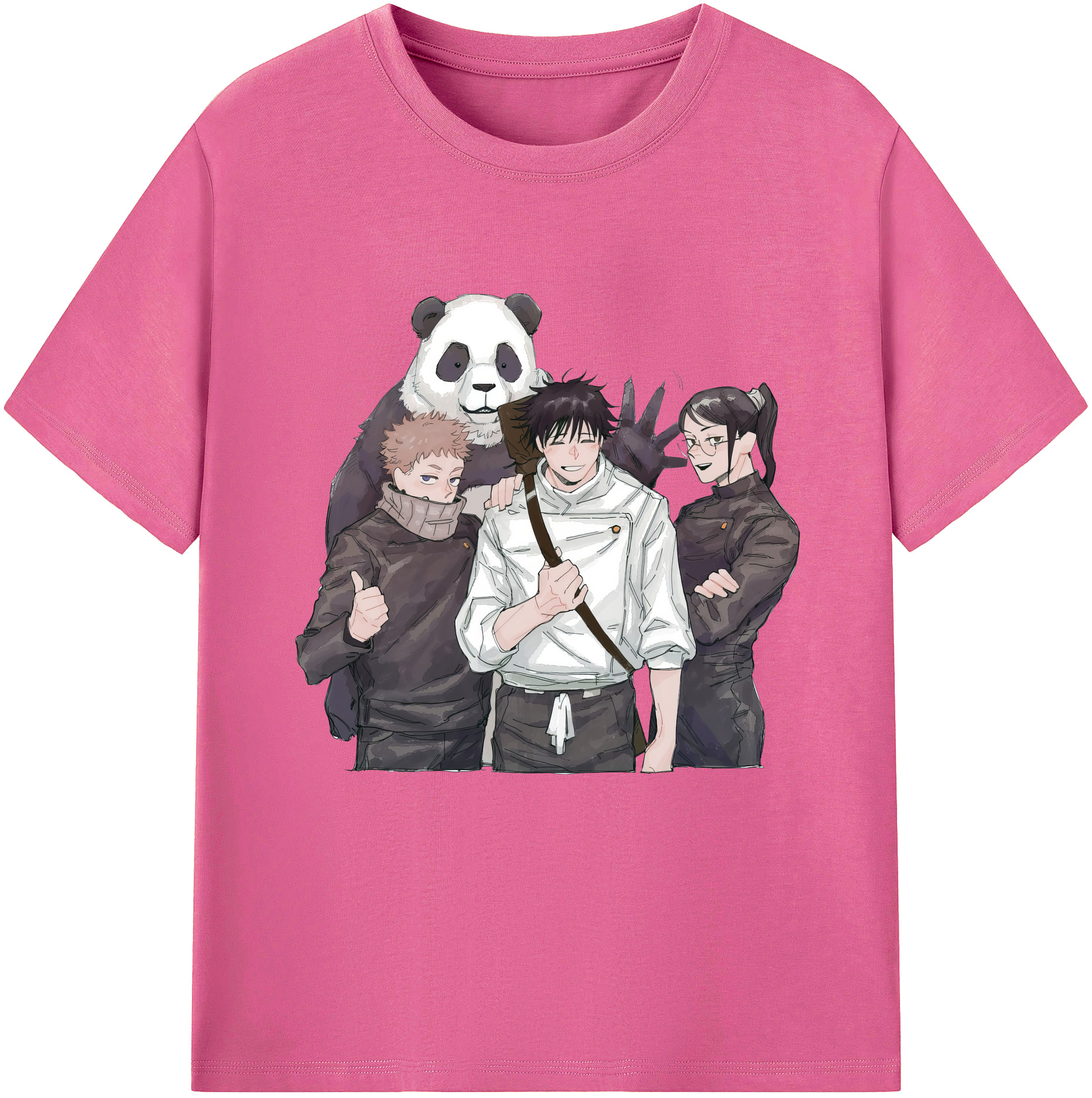 （画像用） 呪術廻戦 Jujutsu Kaisen レディースカジュアルプリントTシャツ（綿100％）