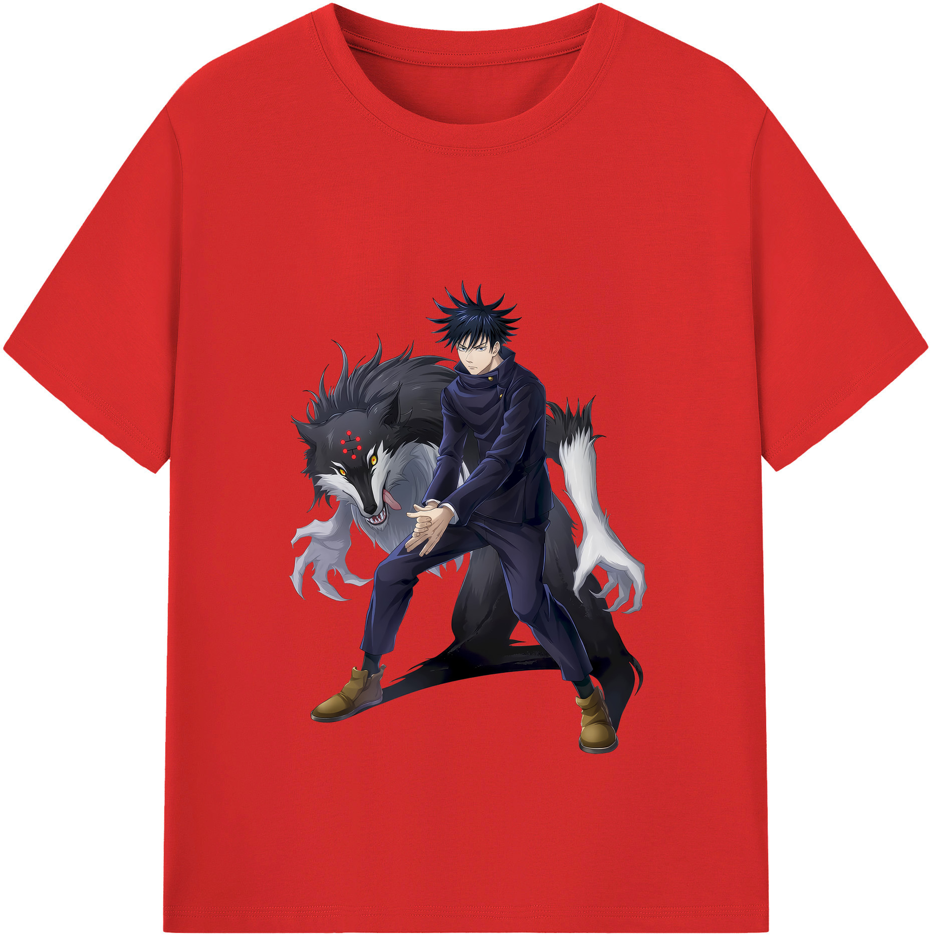 （画像用） 呪術廻戦 Jujutsu Kaisen レディースカジュアルプリントTシャツ（綿100％）