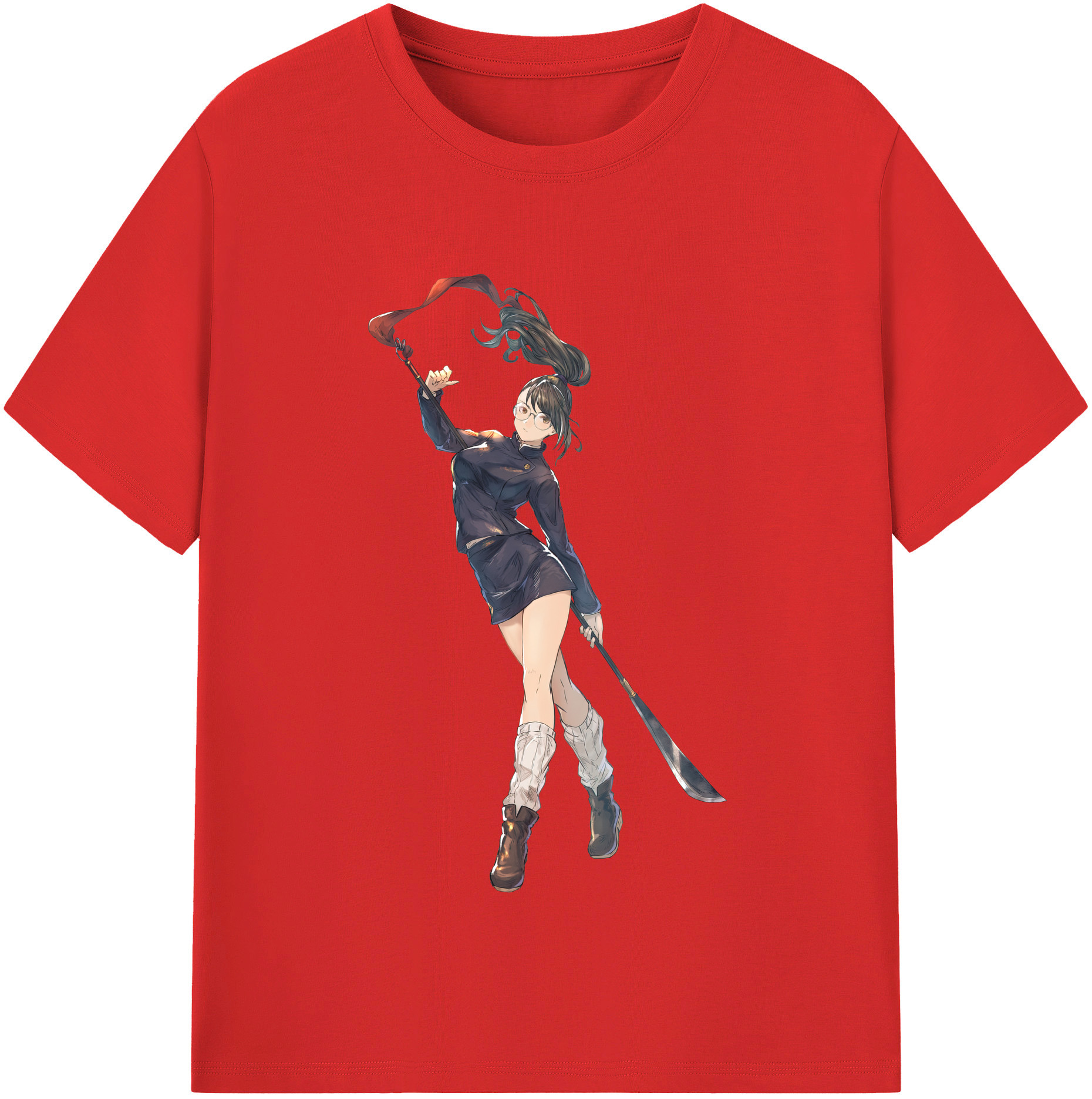 （画像用） 呪術廻戦 Jujutsu Kaisen レディースカジュアルプリントTシャツ（綿100％）