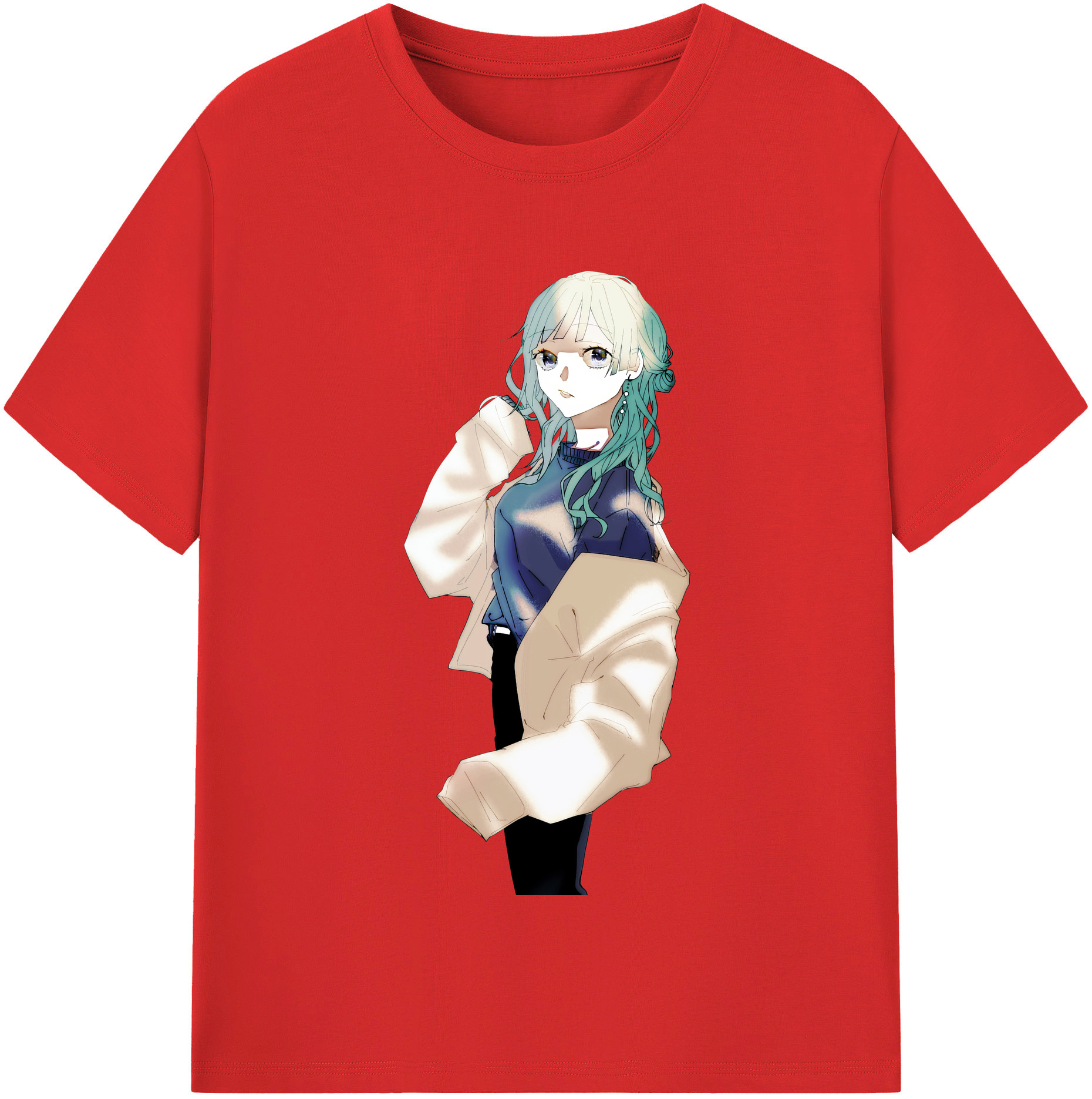 （画像用） 呪術廻戦 Jujutsu Kaisen レディースカジュアルプリントTシャツ（綿100％）