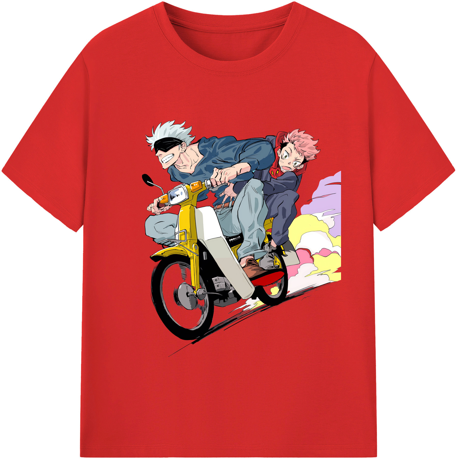 （画像用） 呪術廻戦 Jujutsu Kaisen レディースカジュアルプリントTシャツ（綿100％）