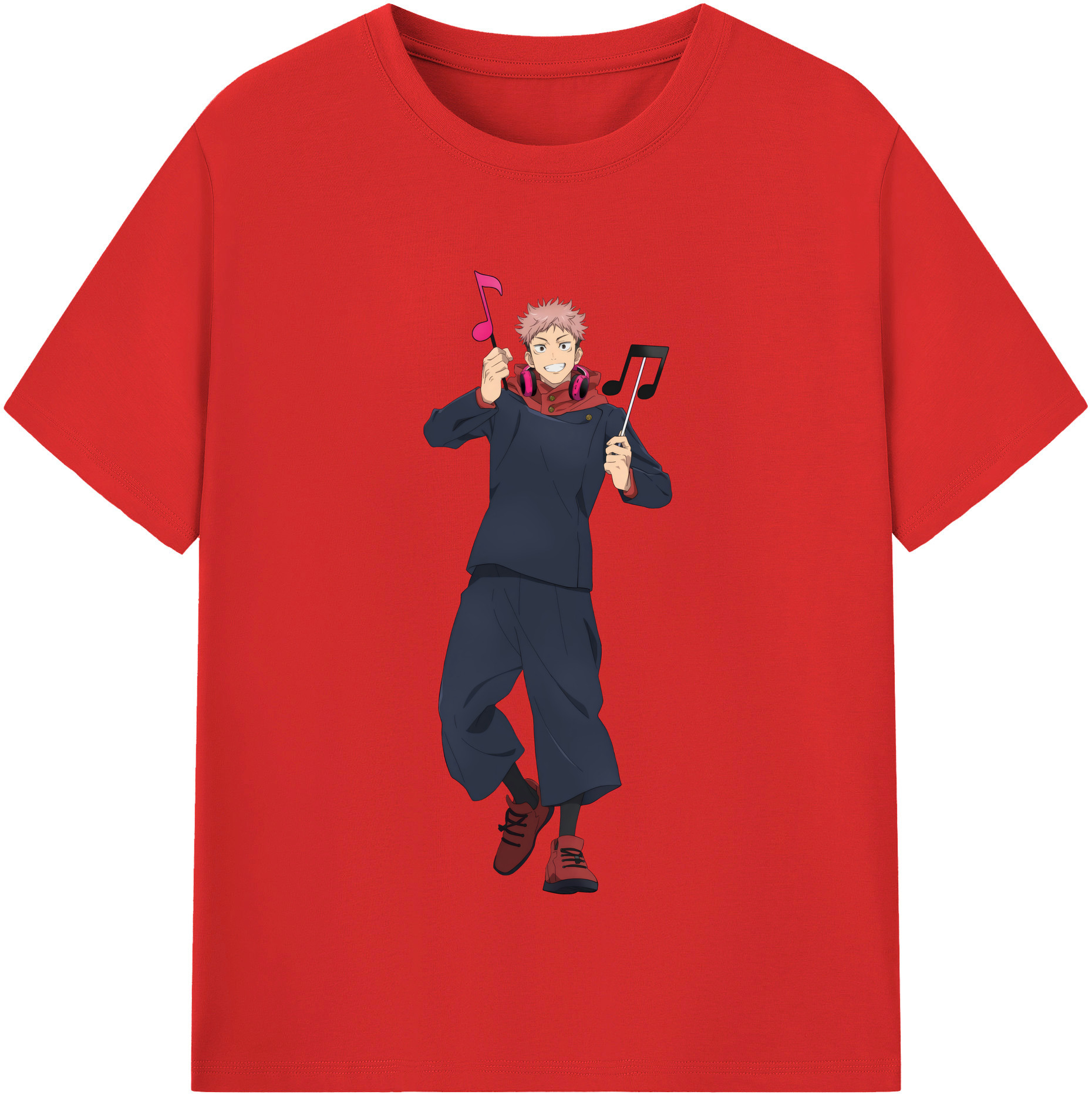 （画像用） 呪術廻戦 Jujutsu Kaisen レディースカジュアルプリントTシャツ（綿100％）