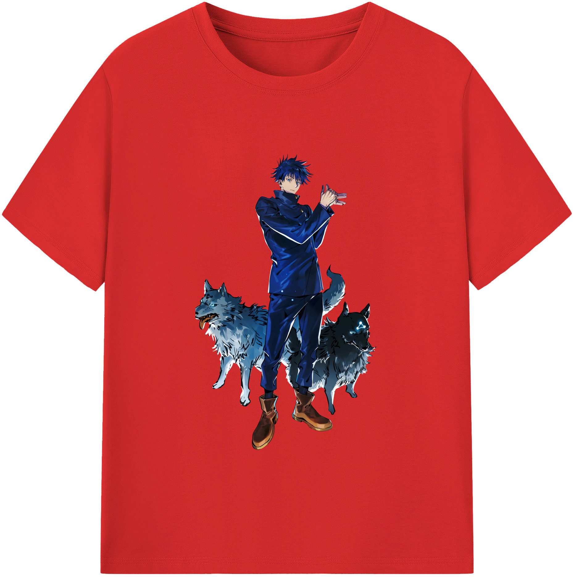 （画像用） 呪術廻戦 Jujutsu Kaisen レディースカジュアルプリントTシャツ（綿100％）