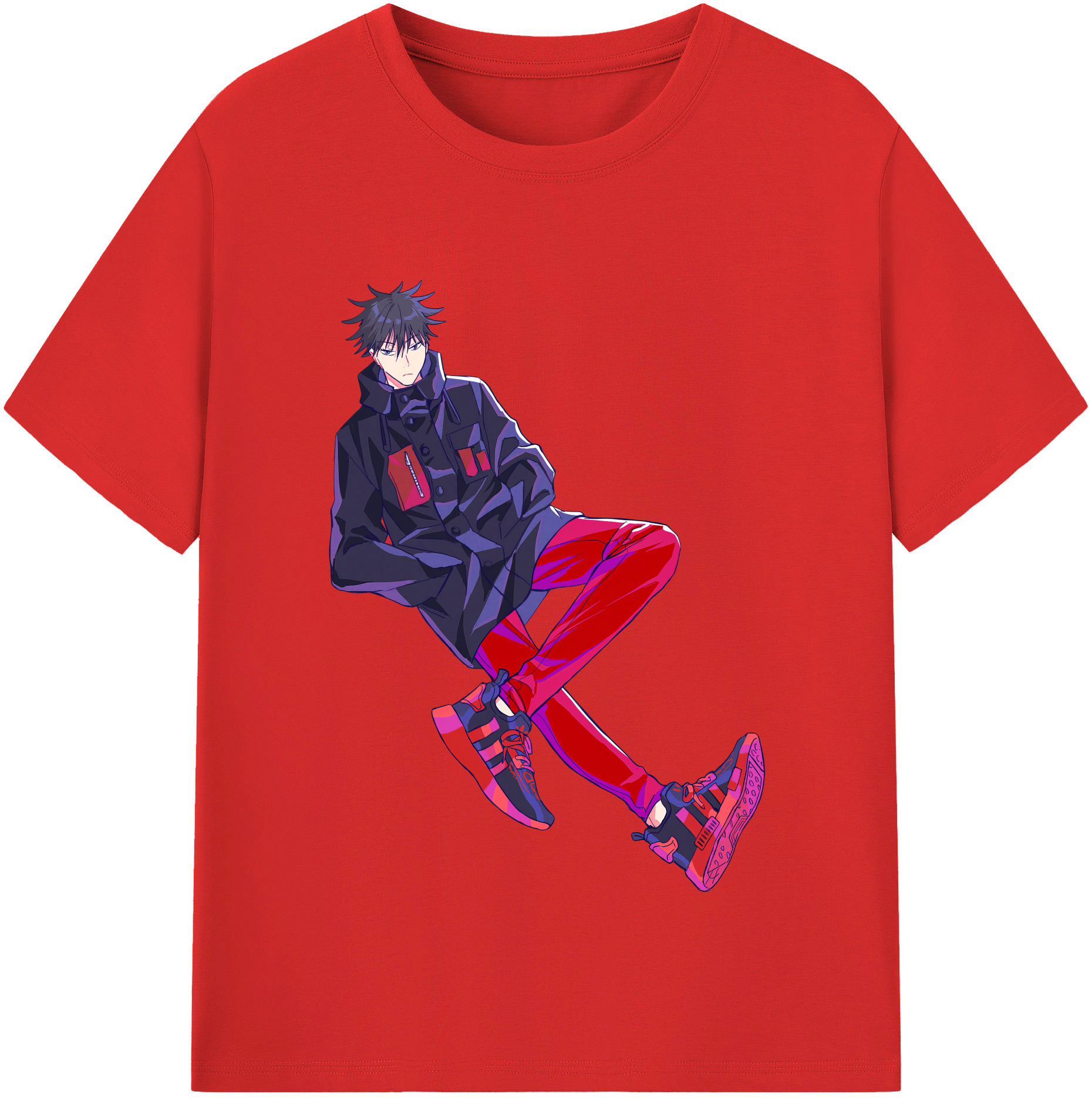 （画像用） 呪術廻戦 Jujutsu Kaisen レディースカジュアルプリントTシャツ（綿100％）