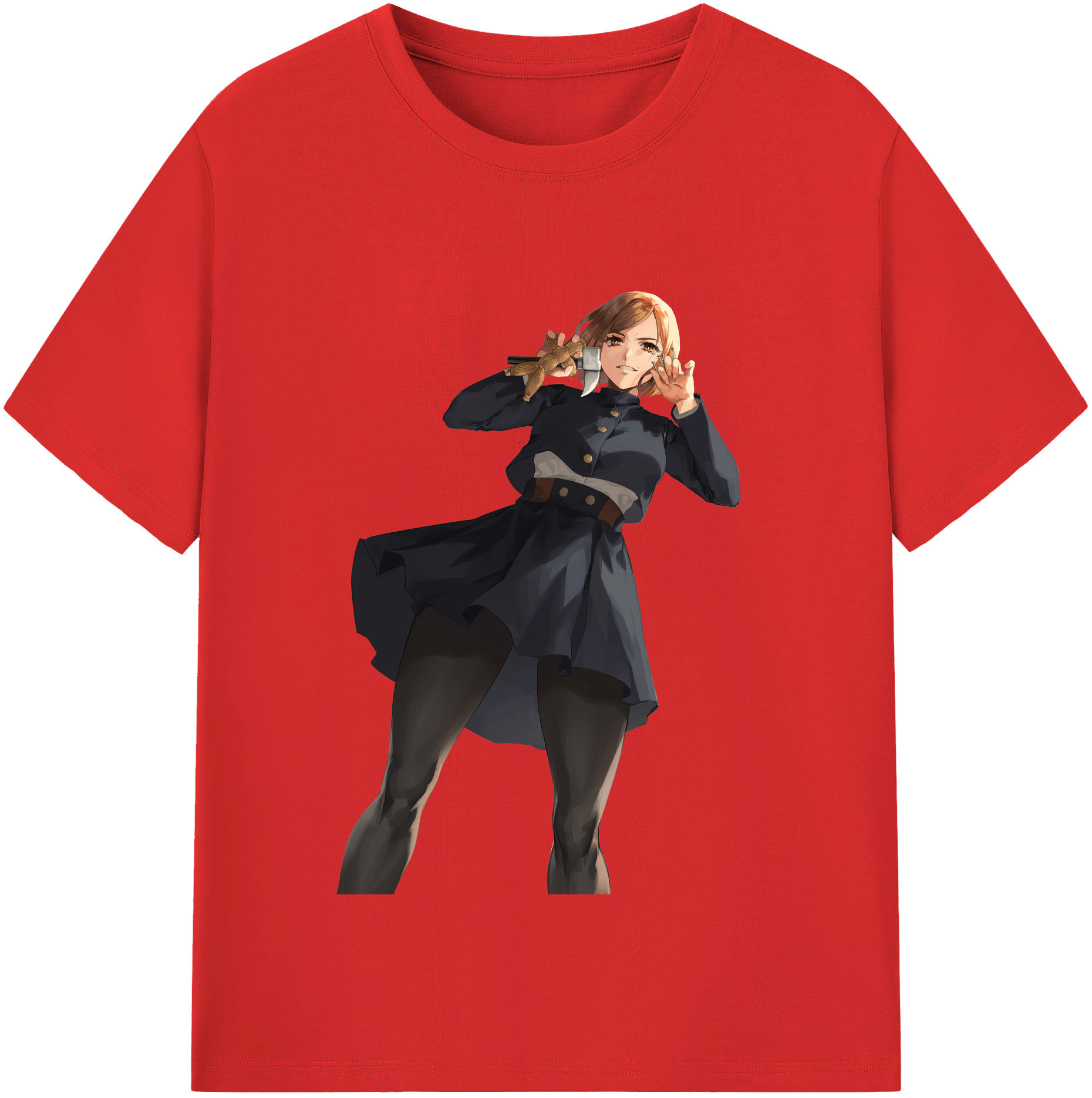 （画像用） 呪術廻戦 Jujutsu Kaisen レディースカジュアルプリントTシャツ（綿100％）