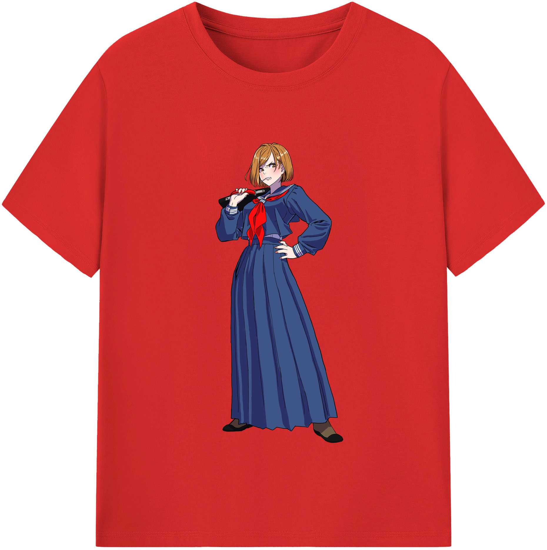 （画像用） 呪術廻戦 Jujutsu Kaisen レディースカジュアルプリントTシャツ（綿100％）