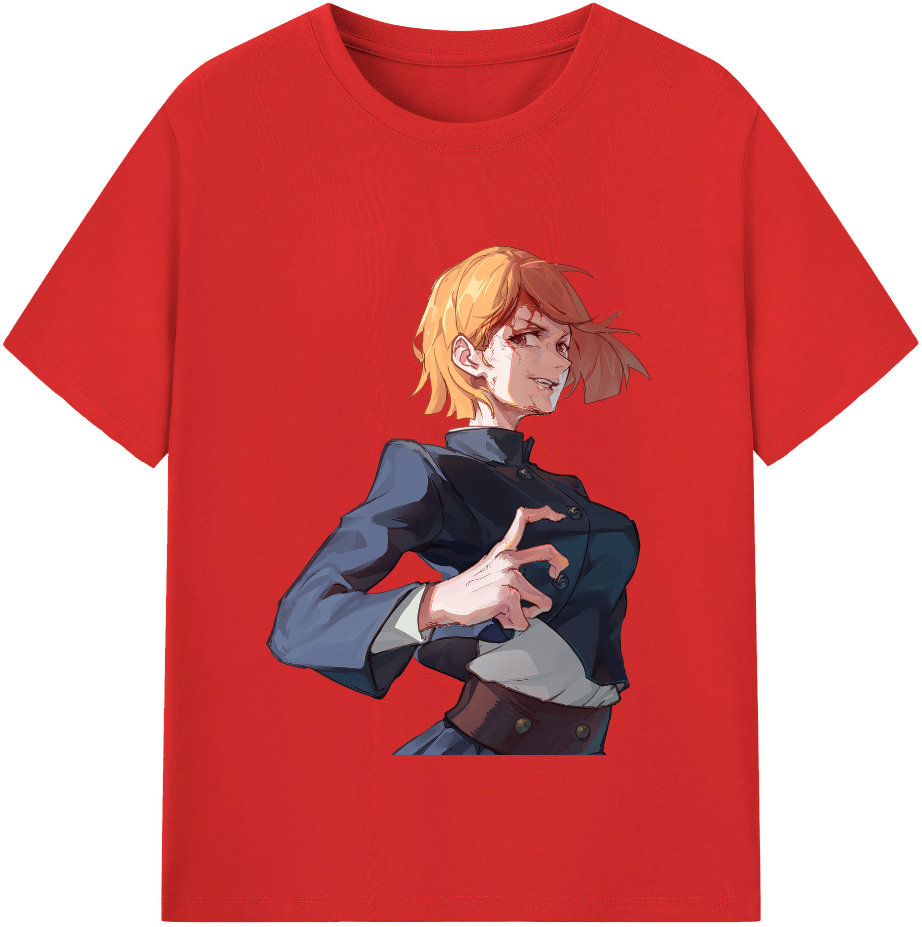 （画像用） 呪術廻戦 Jujutsu Kaisen レディースカジュアルプリントTシャツ（綿100％）