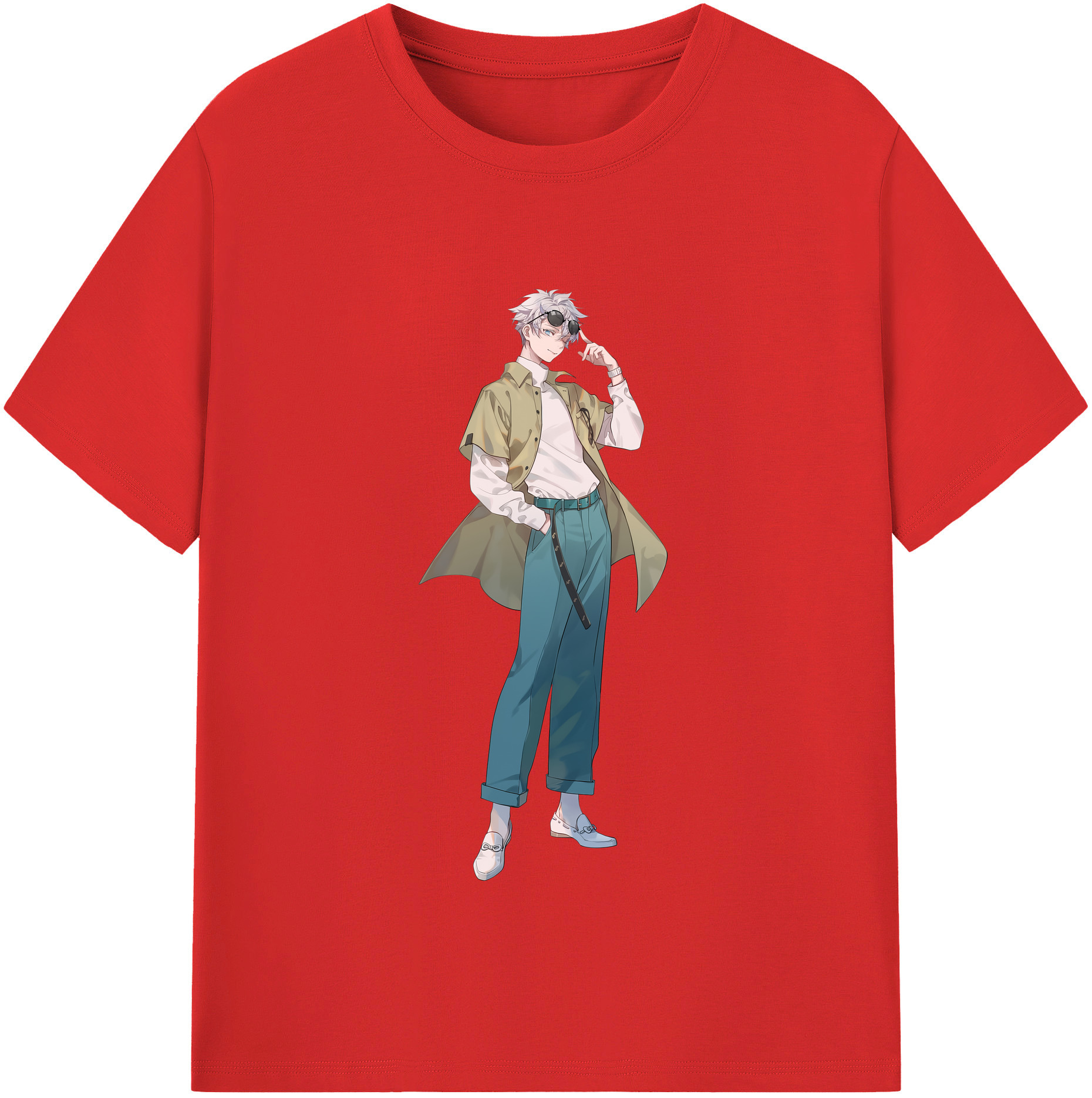 （画像用） 呪術廻戦 Jujutsu Kaisen レディースカジュアルプリントTシャツ（綿100％）