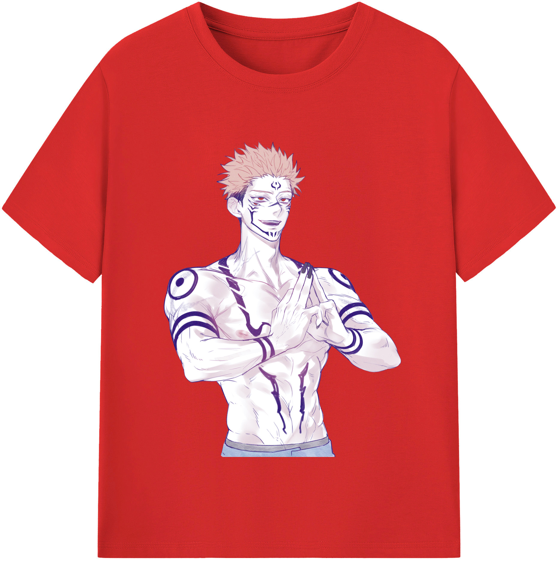 （画像用） 呪術廻戦 Jujutsu Kaisen レディースカジュアルプリントTシャツ（綿100％）