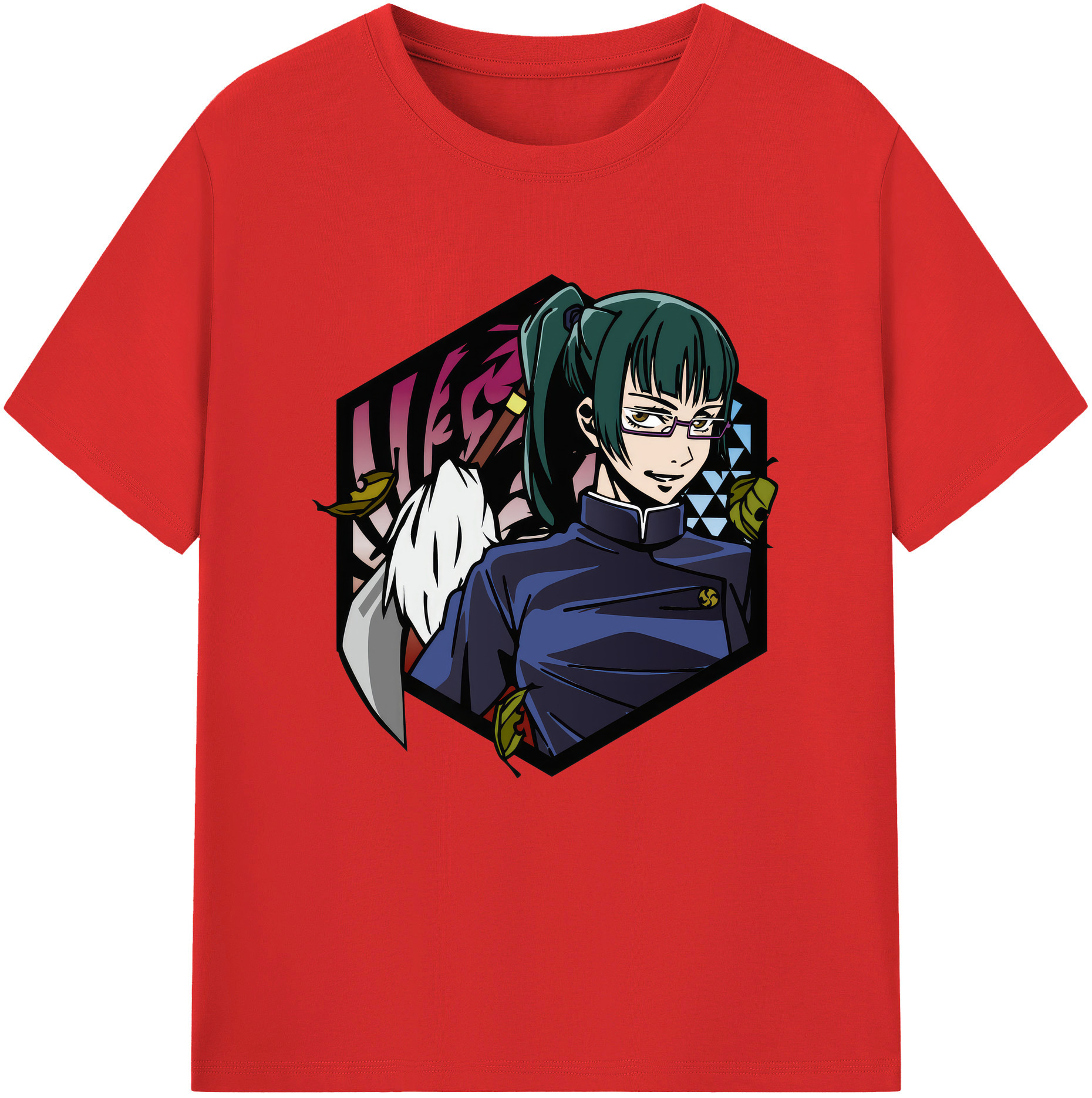 （画像用） 呪術廻戦 Jujutsu Kaisen レディースカジュアルプリントTシャツ（綿100％）