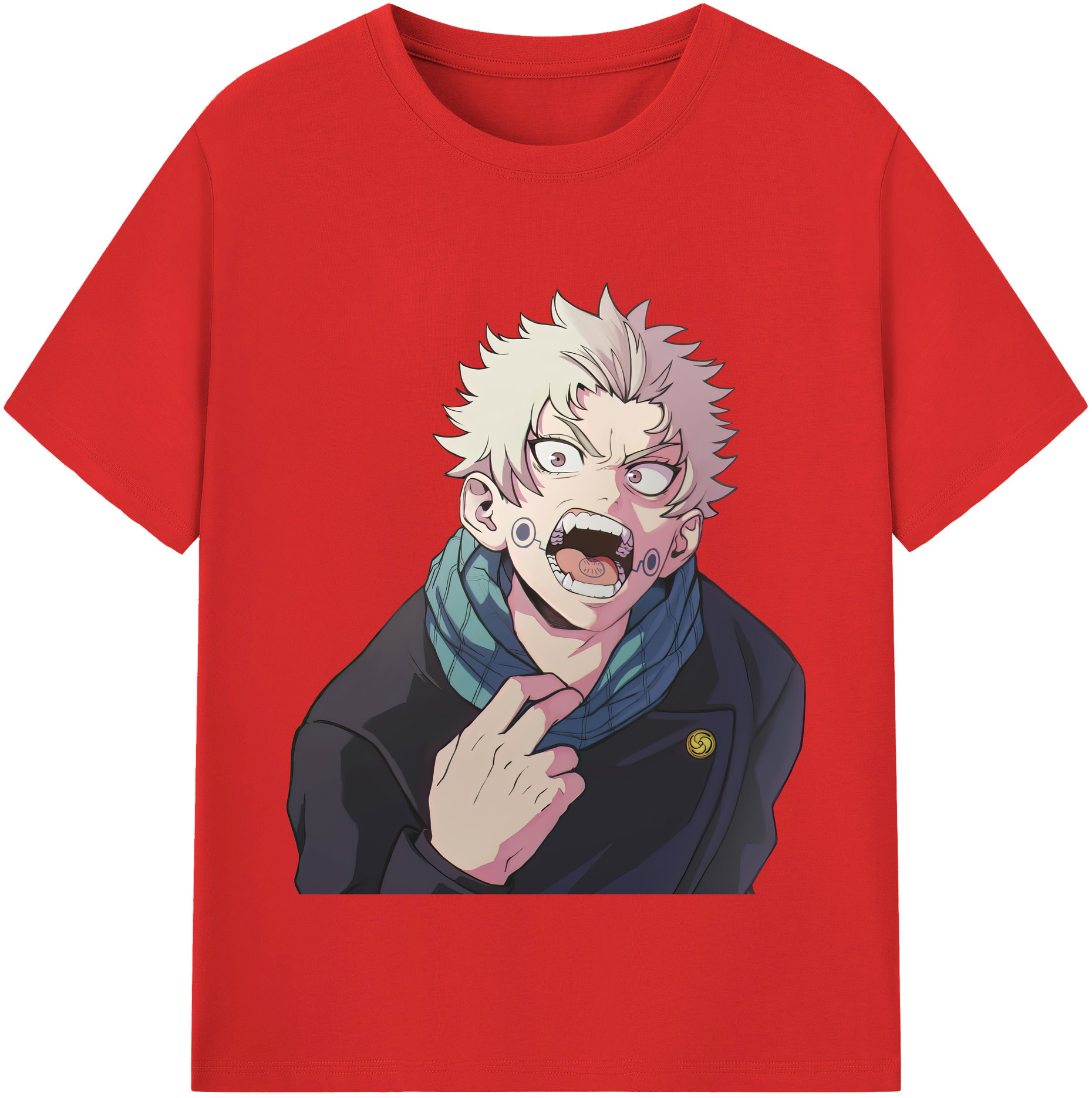 （画像用） 呪術廻戦 Jujutsu Kaisen レディースカジュアルプリントTシャツ（綿100％）