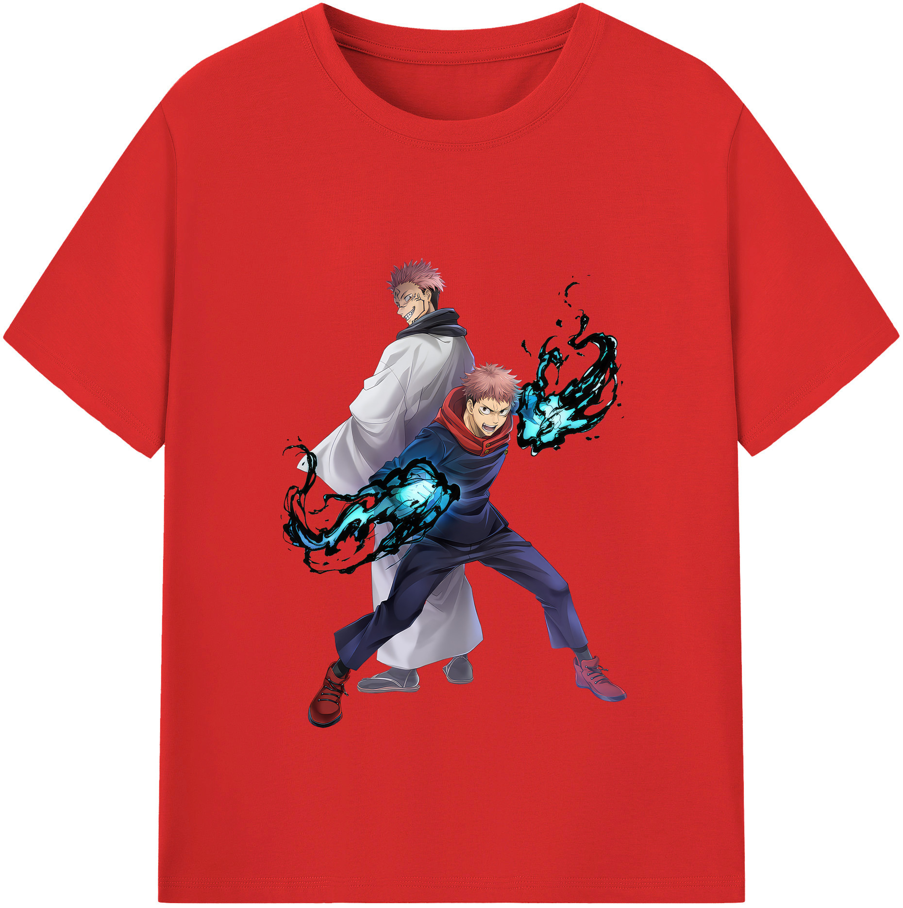 （画像用） 呪術廻戦 Jujutsu Kaisen レディースカジュアルプリントTシャツ（綿100％）