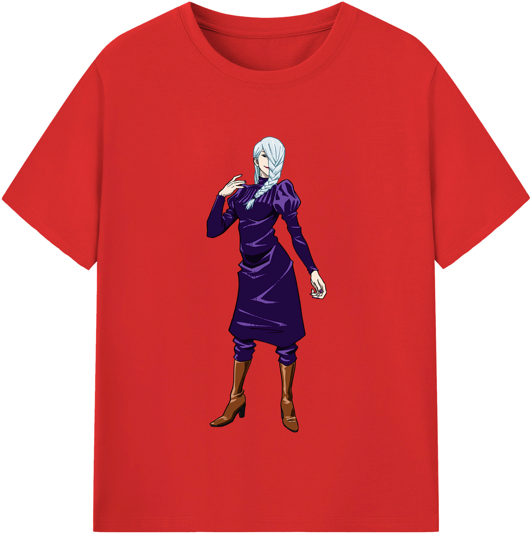 （画像用） 呪術廻戦 Jujutsu Kaisen レディースカジュアルプリントTシャツ（綿100％）