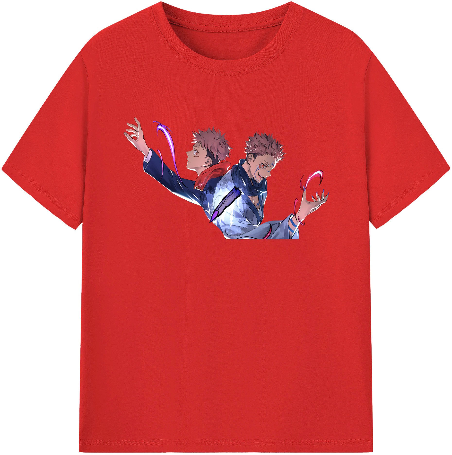 （画像用） 呪術廻戦 Jujutsu Kaisen レディースカジュアルプリントTシャツ（綿100％）