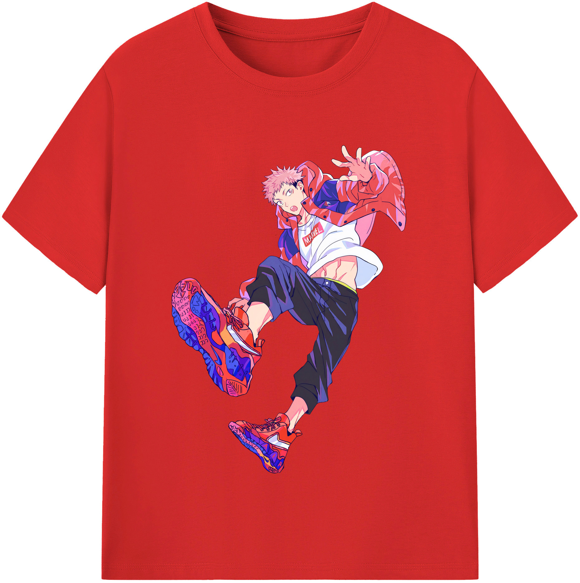 （画像用） 呪術廻戦 Jujutsu Kaisen レディースカジュアルプリントTシャツ（綿100％）