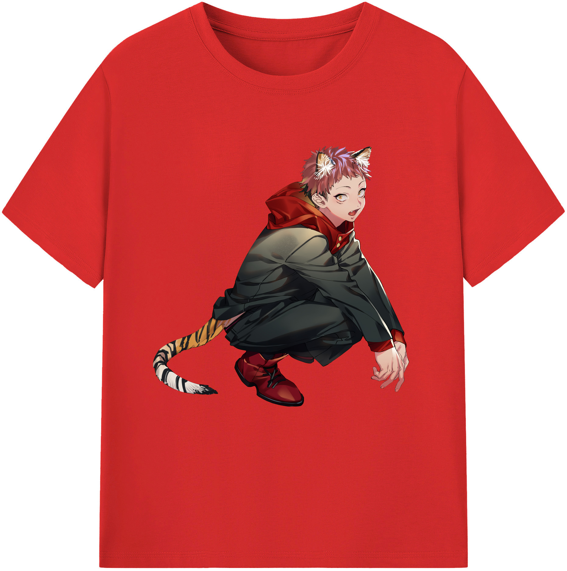 （画像用） 呪術廻戦 Jujutsu Kaisen レディースカジュアルプリントTシャツ（綿100％）