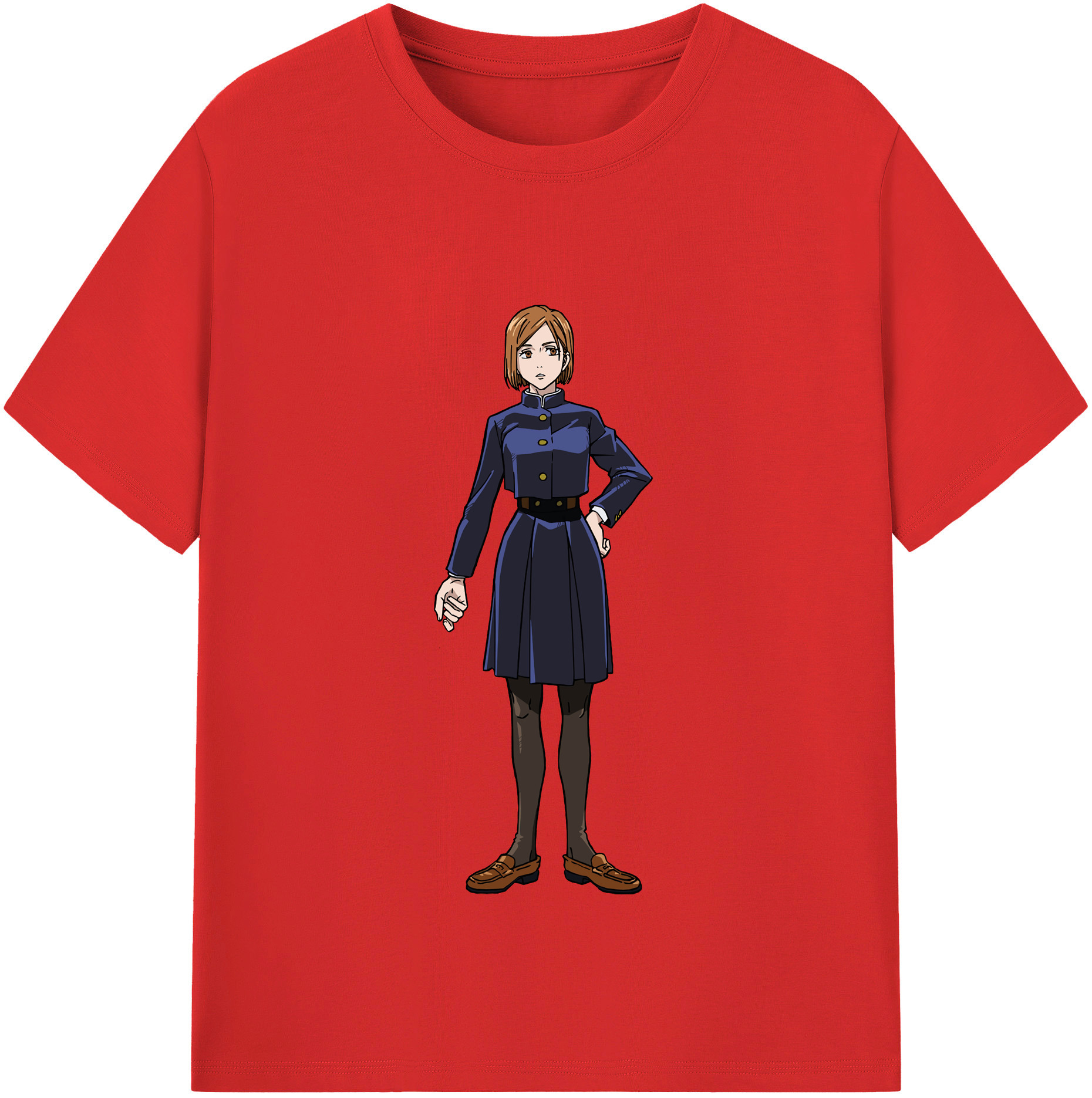 （画像用） 呪術廻戦 Jujutsu Kaisen レディースカジュアルプリントTシャツ（綿100％）