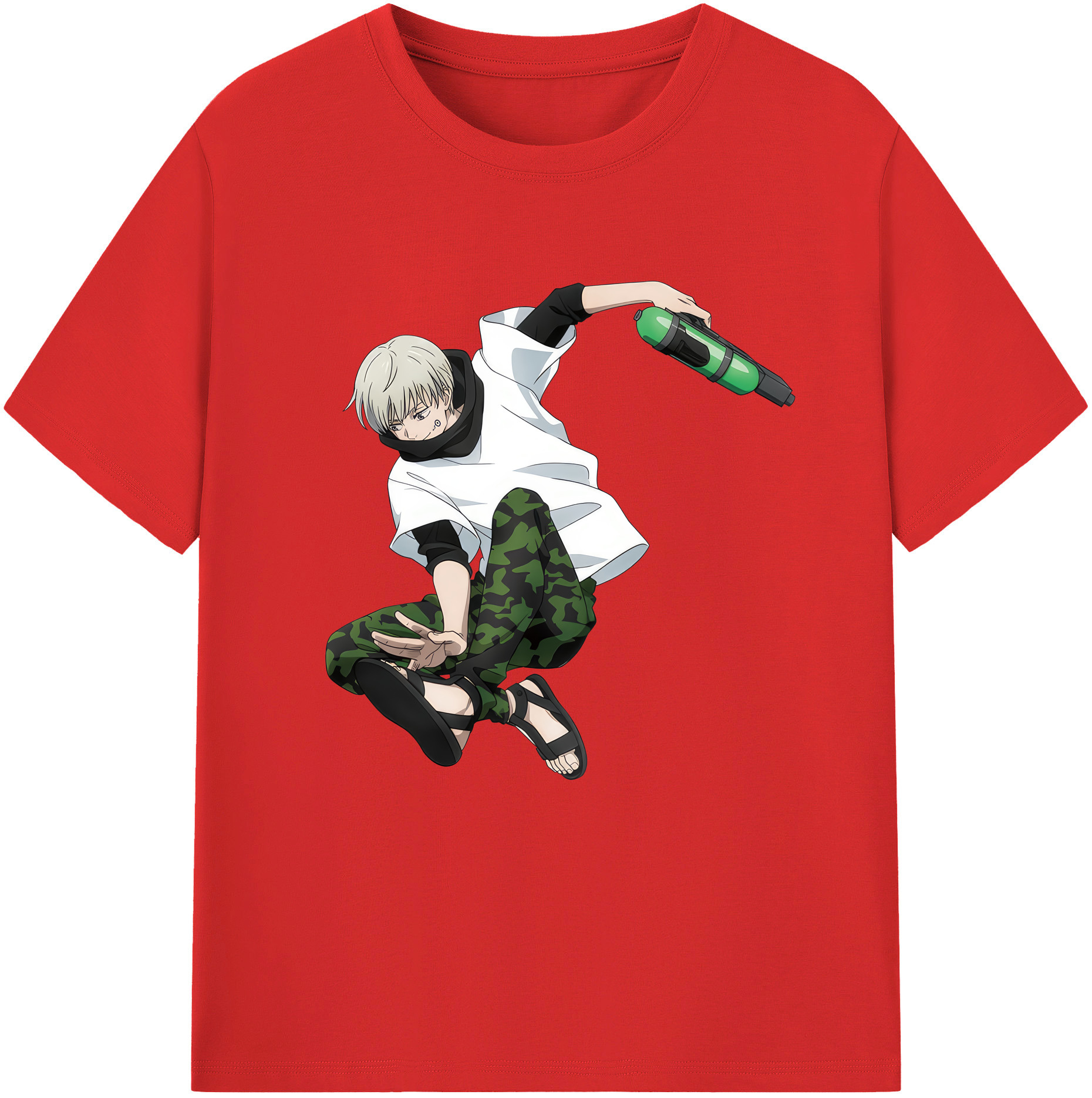 （画像用） 呪術廻戦 Jujutsu Kaisen レディースカジュアルプリントTシャツ（綿100％）