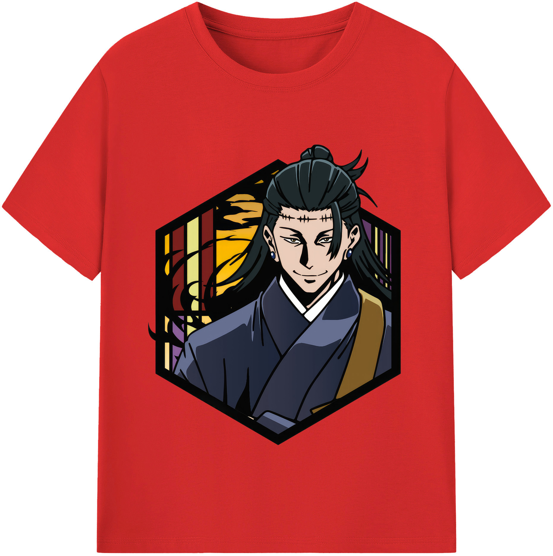 （画像用） 呪術廻戦 Jujutsu Kaisen レディースカジュアルプリントTシャツ（綿100％）