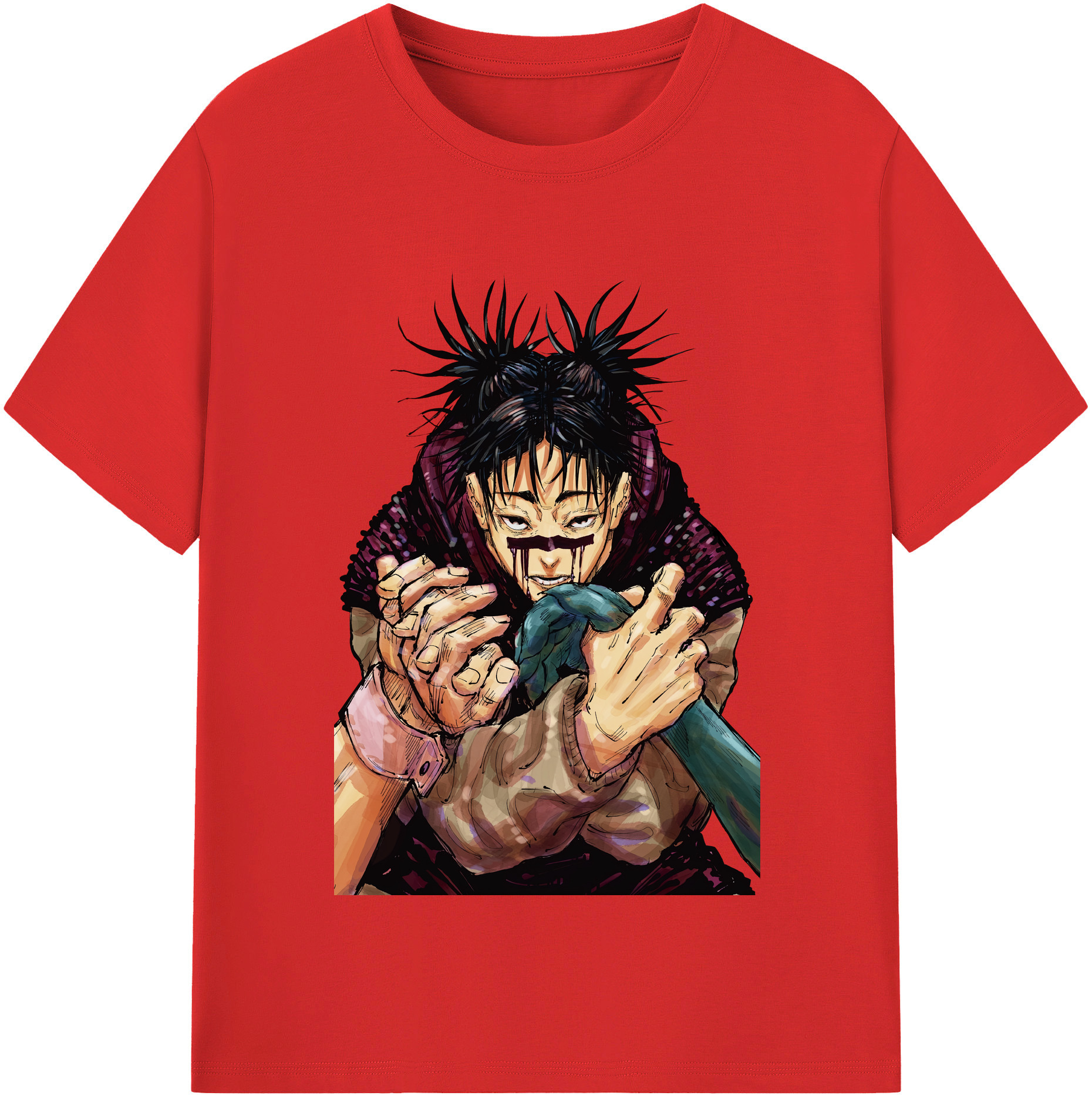 （画像用） 呪術廻戦 Jujutsu Kaisen レディースカジュアルプリントTシャツ（綿100％）