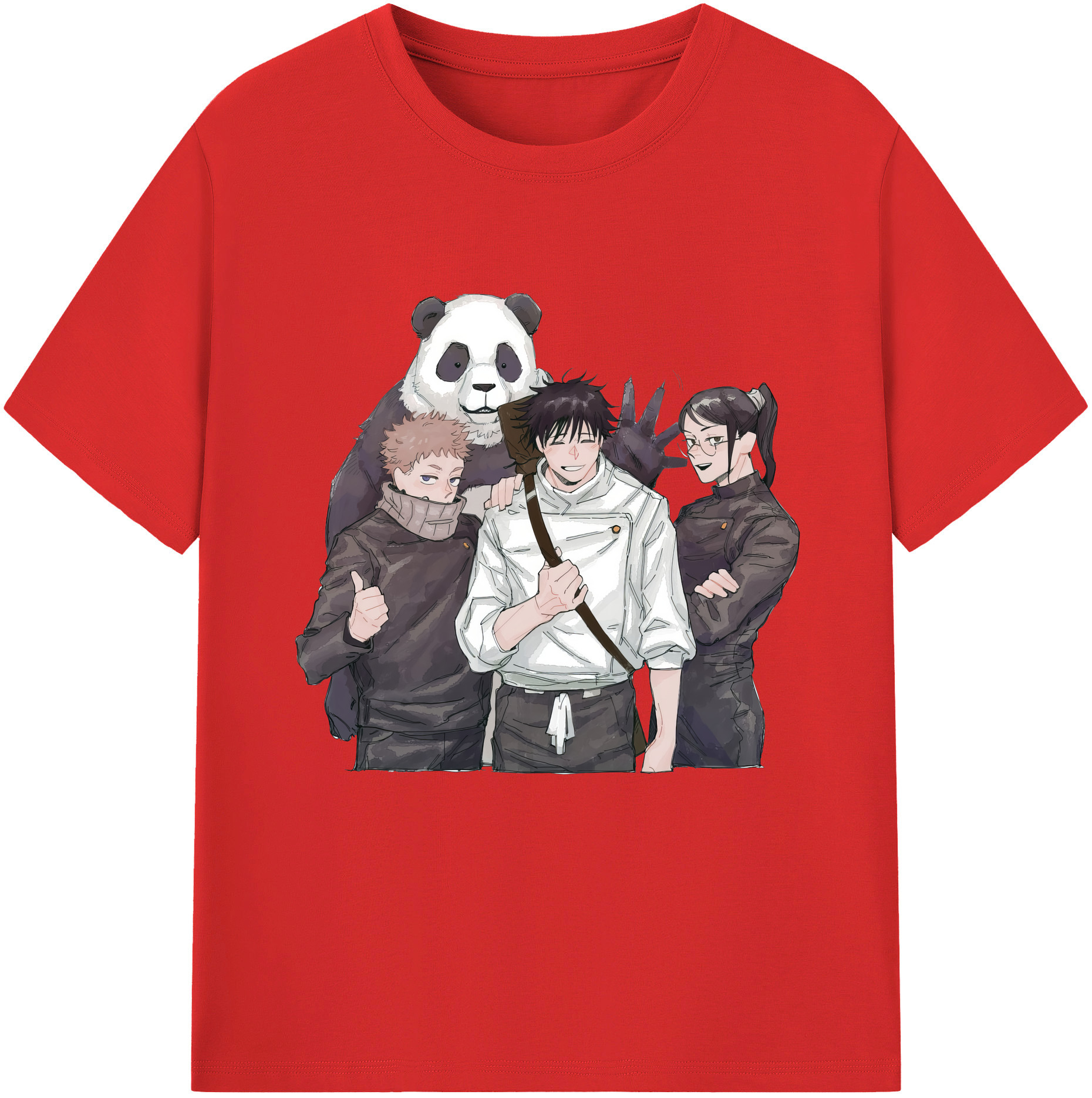 （画像用） 呪術廻戦 Jujutsu Kaisen レディースカジュアルプリントTシャツ（綿100％）