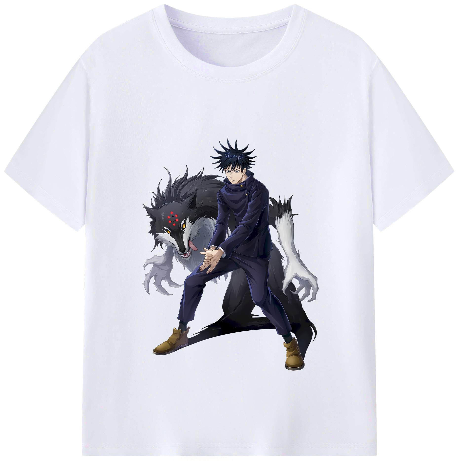 （画像用） 呪術廻戦 Jujutsu Kaisen レディースカジュアルプリントTシャツ（綿100％）