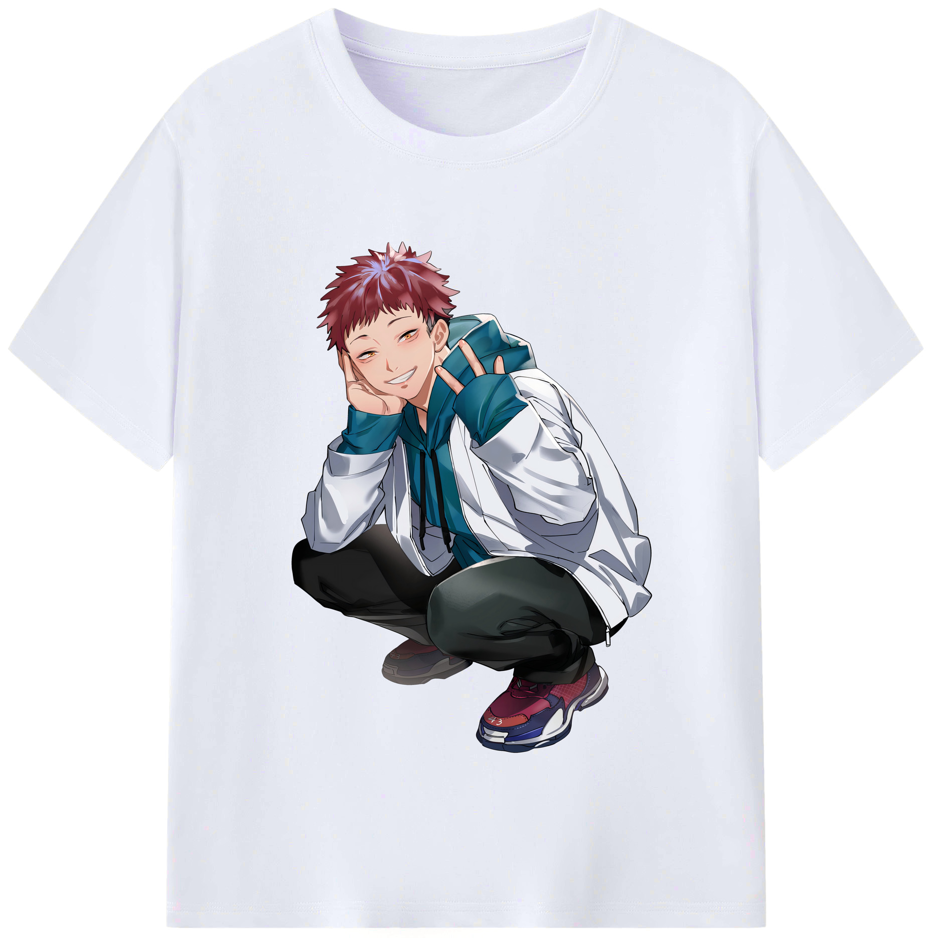 （画像用） 呪術廻戦 Jujutsu Kaisen レディースカジュアルプリントTシャツ（綿100％）