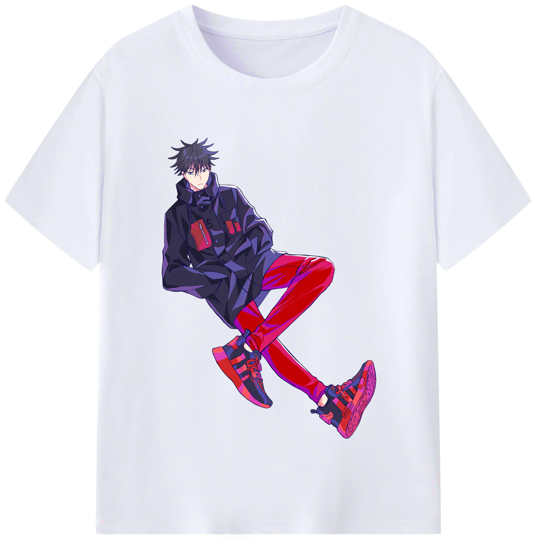 （画像用） 呪術廻戦 Jujutsu Kaisen レディースカジュアルプリントTシャツ（綿100％）