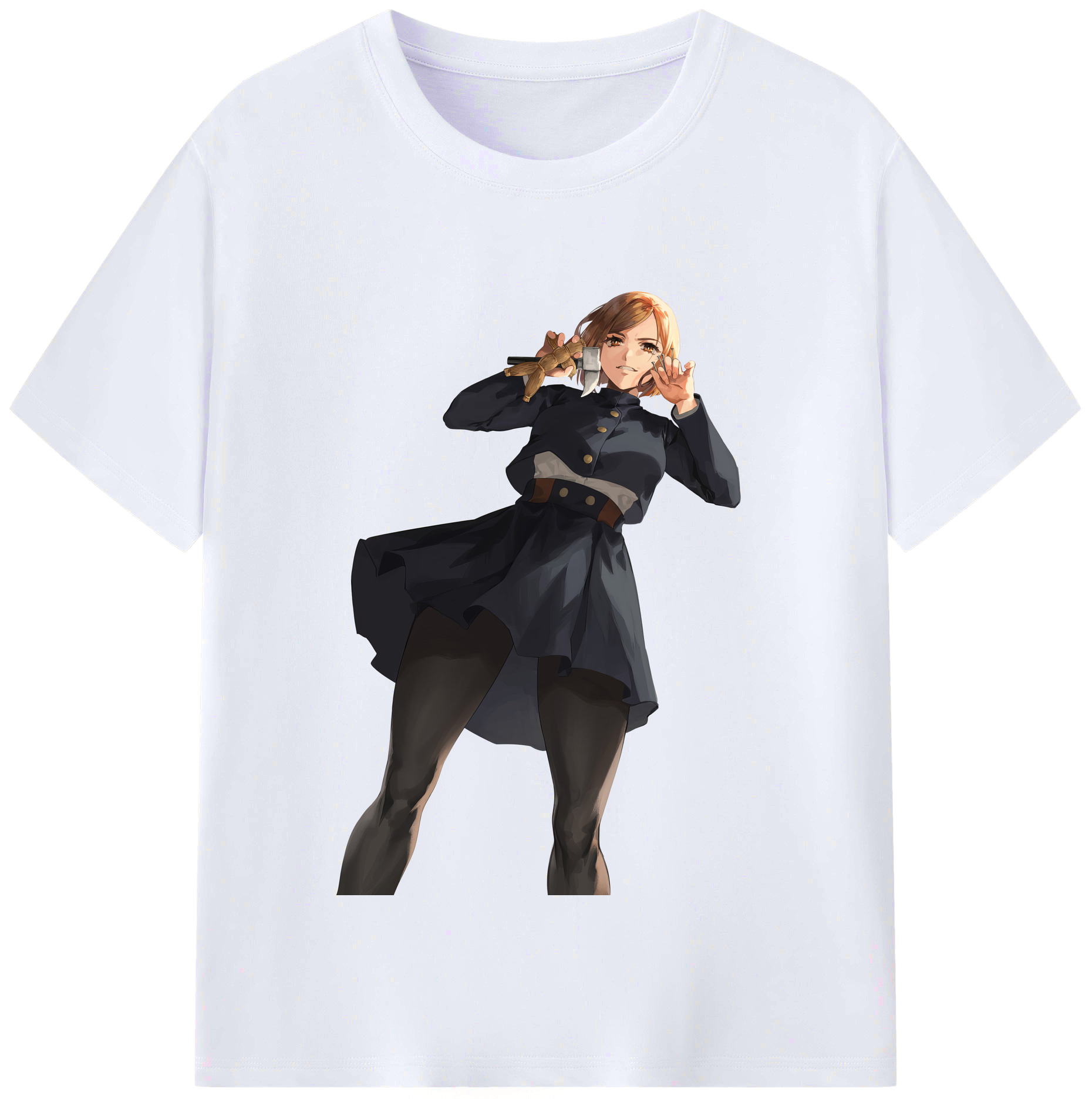 （画像用） 呪術廻戦 Jujutsu Kaisen レディースカジュアルプリントTシャツ（綿100％）