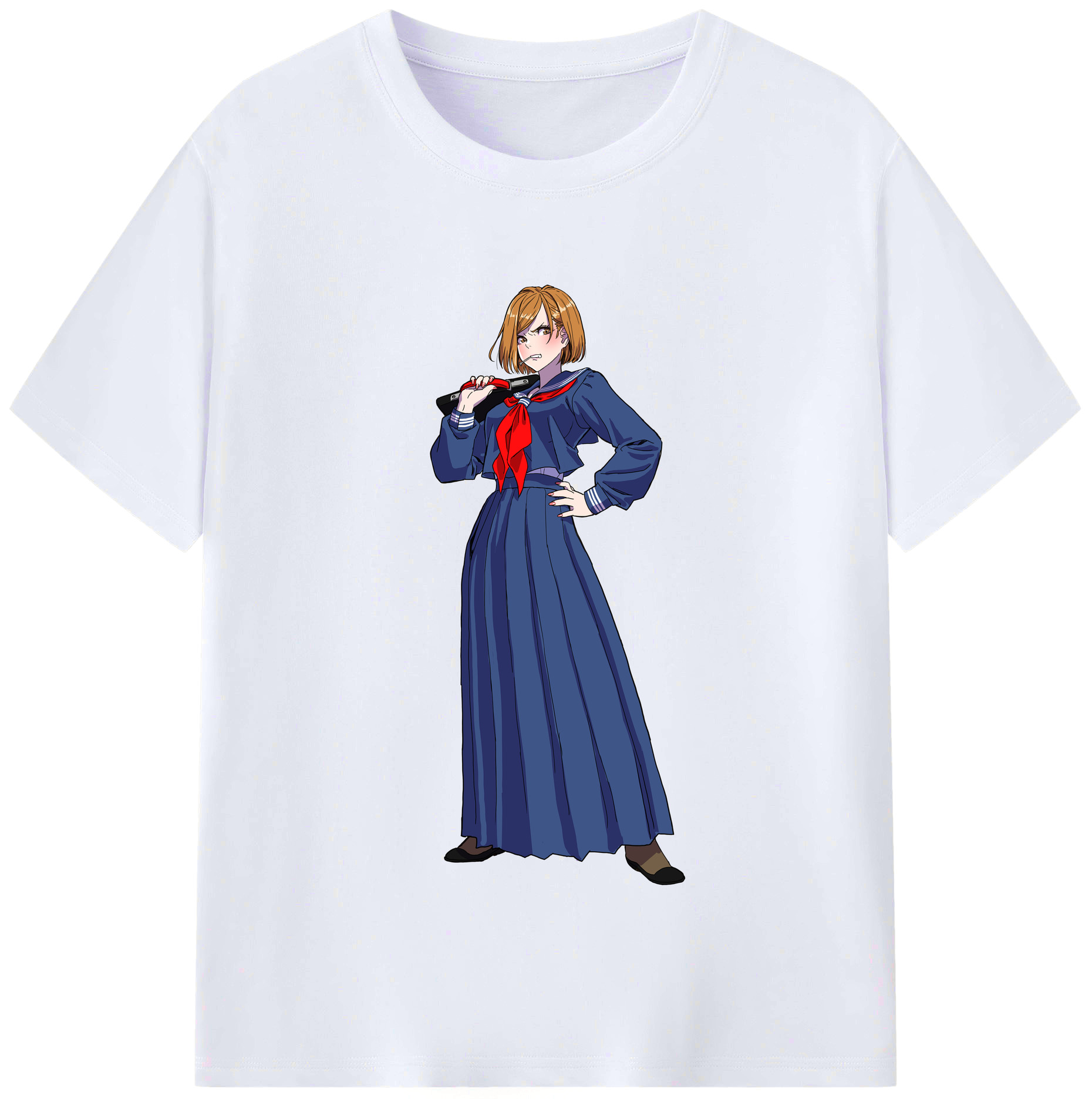 （画像用） 呪術廻戦 Jujutsu Kaisen レディースカジュアルプリントTシャツ（綿100％）