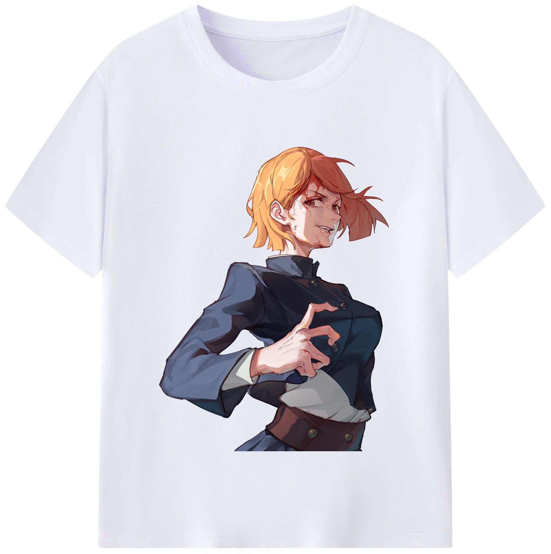 （画像用） 呪術廻戦 Jujutsu Kaisen レディースカジュアルプリントTシャツ（綿100％）