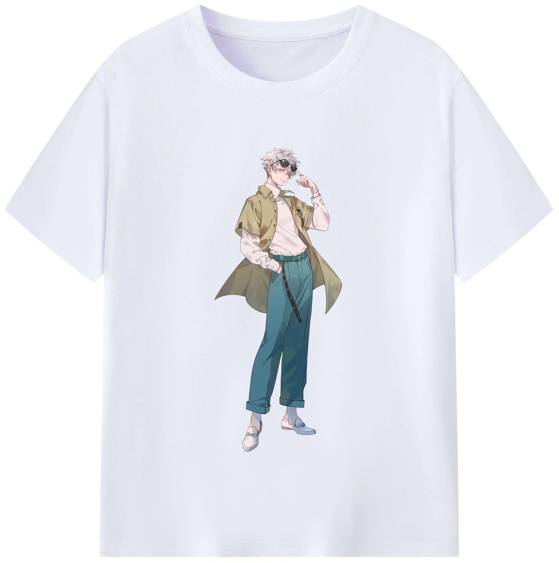（画像用） 呪術廻戦 Jujutsu Kaisen レディースカジュアルプリントTシャツ（綿100％）
