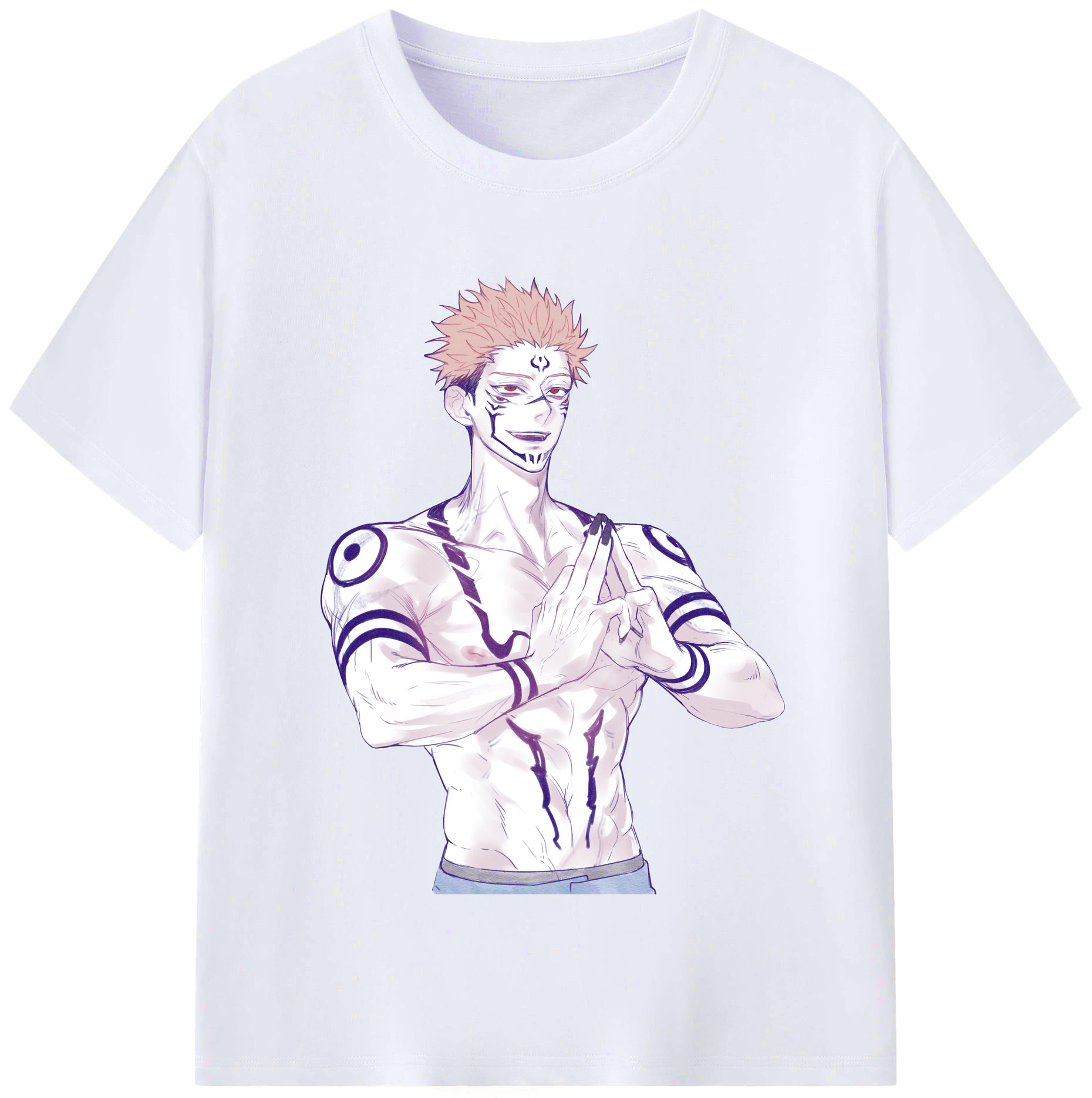 （画像用） 呪術廻戦 Jujutsu Kaisen レディースカジュアルプリントTシャツ（綿100％）