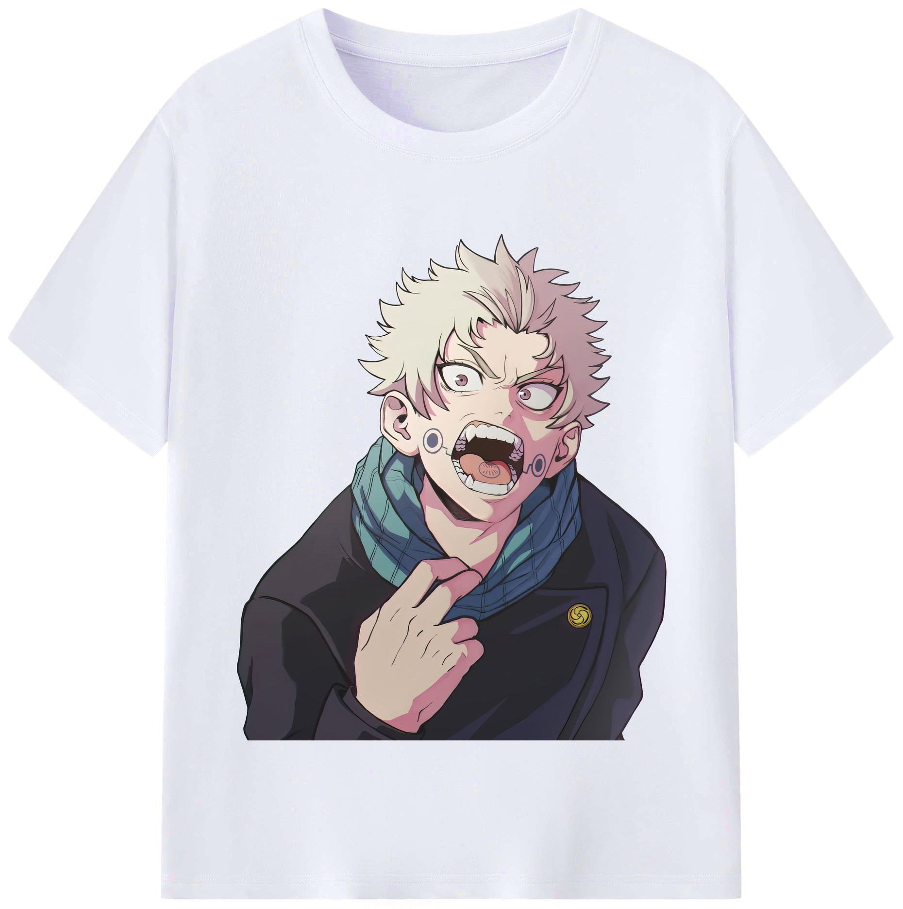 （画像用） 呪術廻戦 Jujutsu Kaisen レディースカジュアルプリントTシャツ（綿100％）