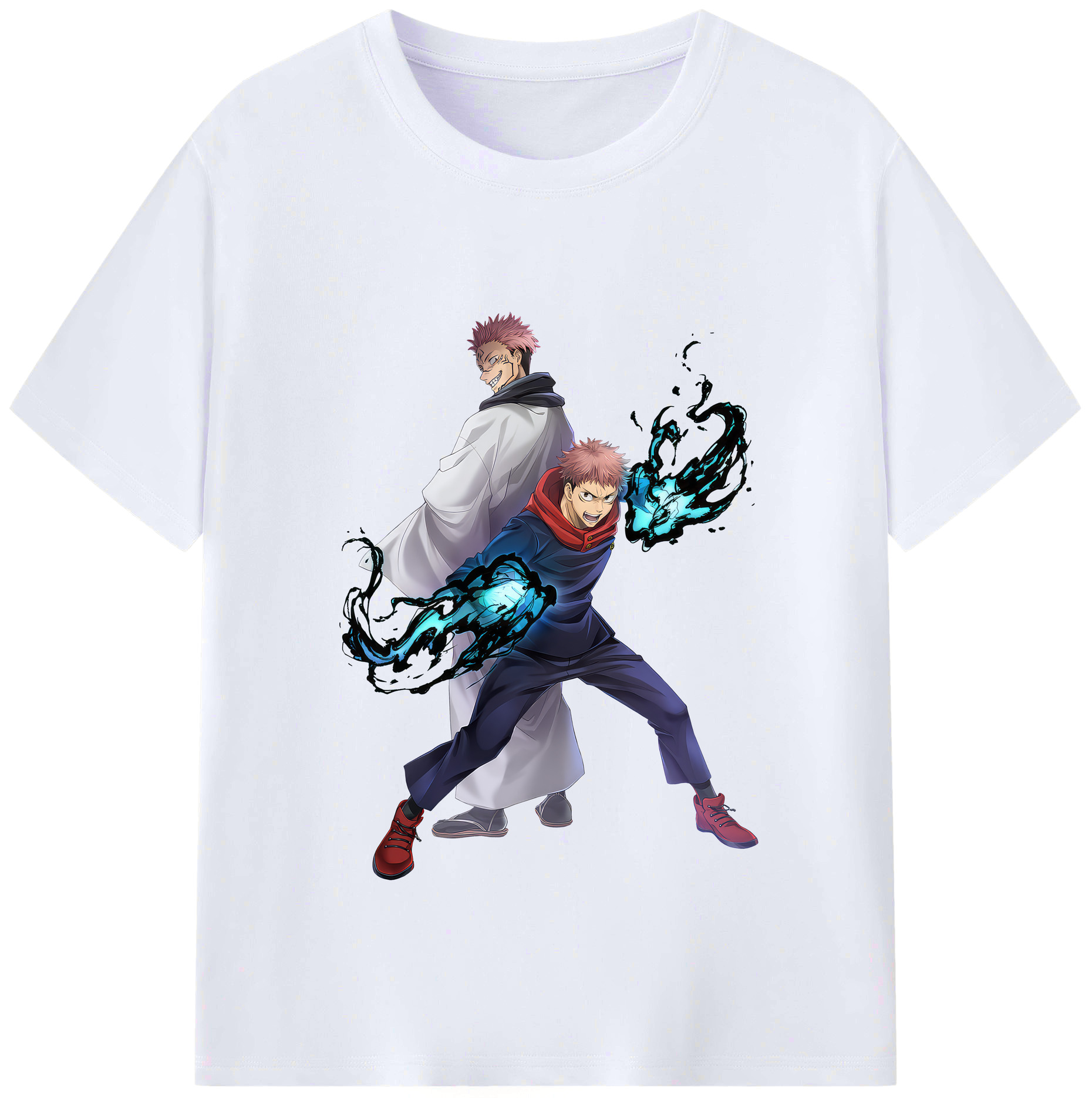 （画像用） 呪術廻戦 Jujutsu Kaisen レディースカジュアルプリントTシャツ（綿100％）