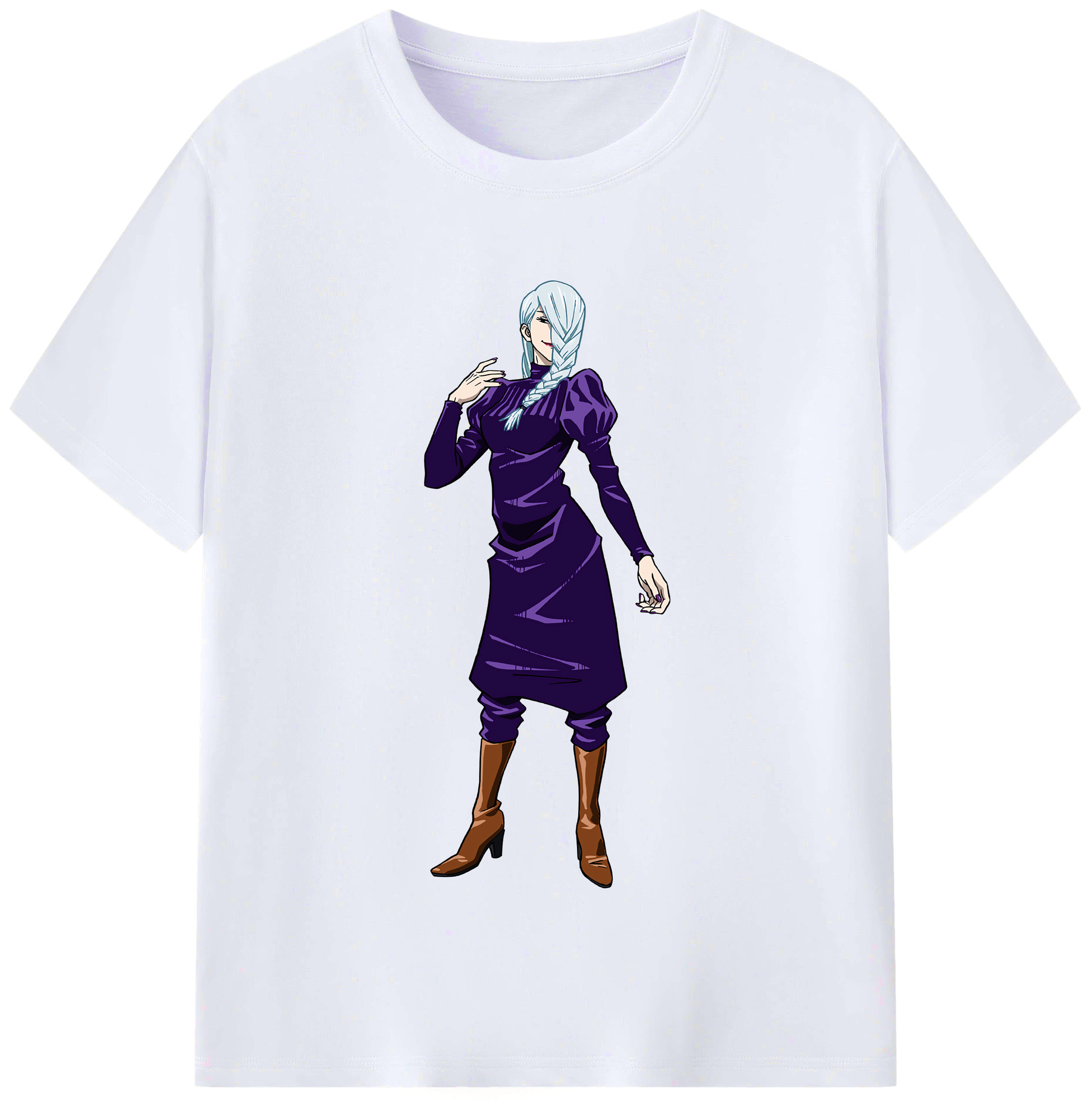 （画像用） 呪術廻戦 Jujutsu Kaisen レディースカジュアルプリントTシャツ（綿100％）