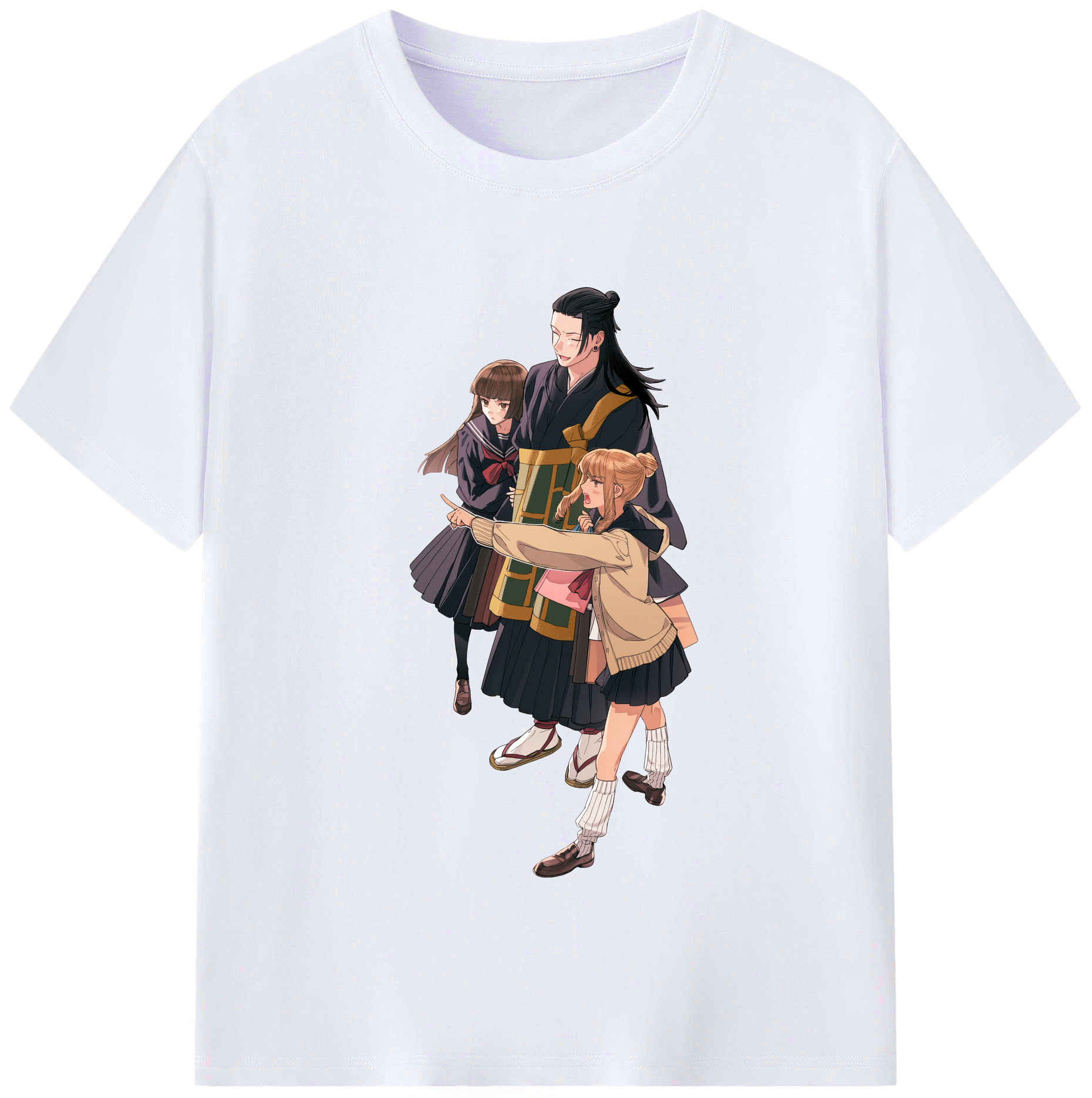 （画像用） 呪術廻戦 Jujutsu Kaisen レディースカジュアルプリントTシャツ（綿100％）