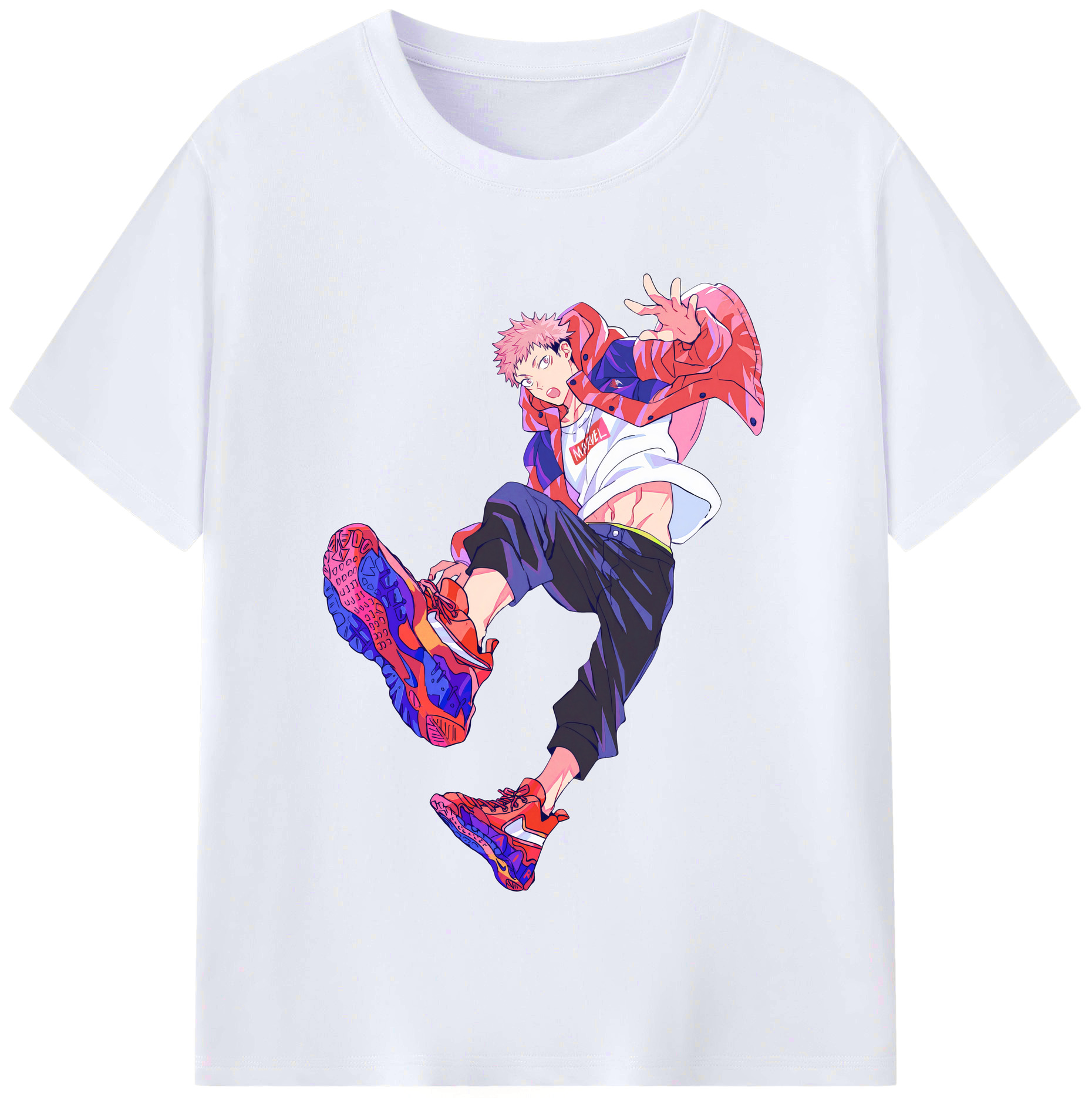 （画像用） 呪術廻戦 Jujutsu Kaisen レディースカジュアルプリントTシャツ（綿100％）