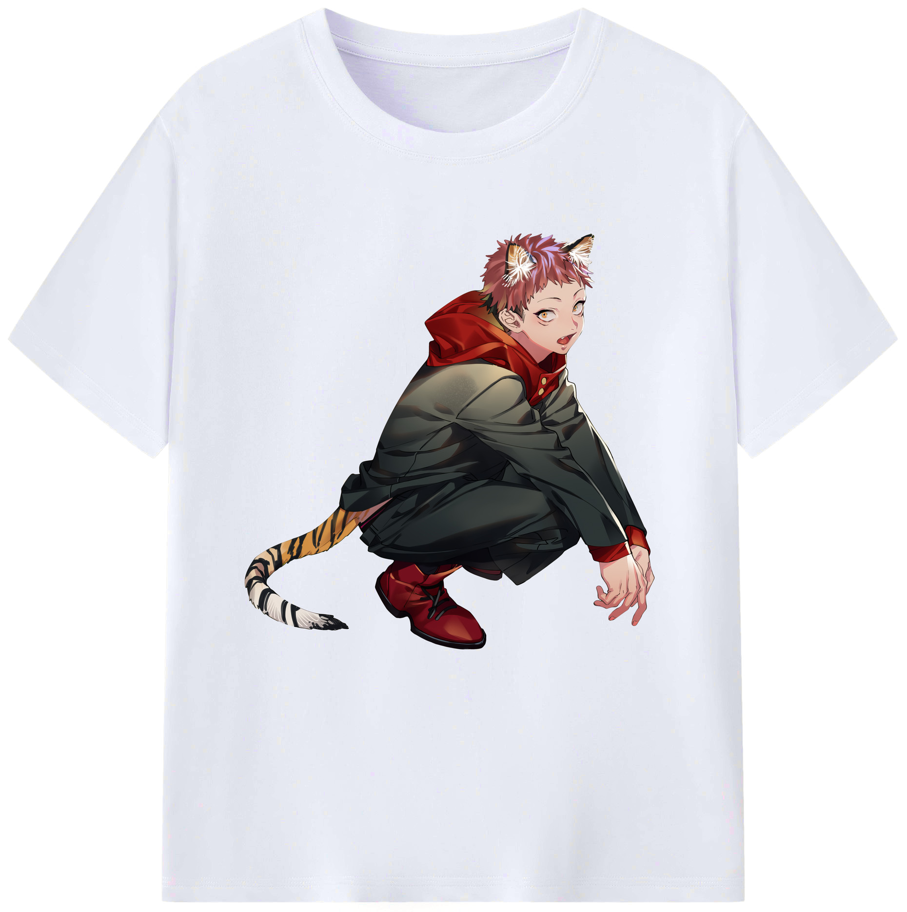（画像用） 呪術廻戦 Jujutsu Kaisen レディースカジュアルプリントTシャツ（綿100％）