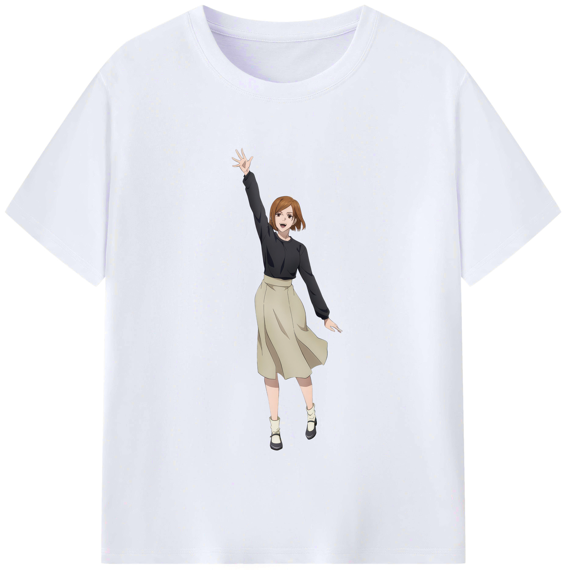 （画像用） 呪術廻戦 Jujutsu Kaisen レディースカジュアルプリントTシャツ（綿100％）