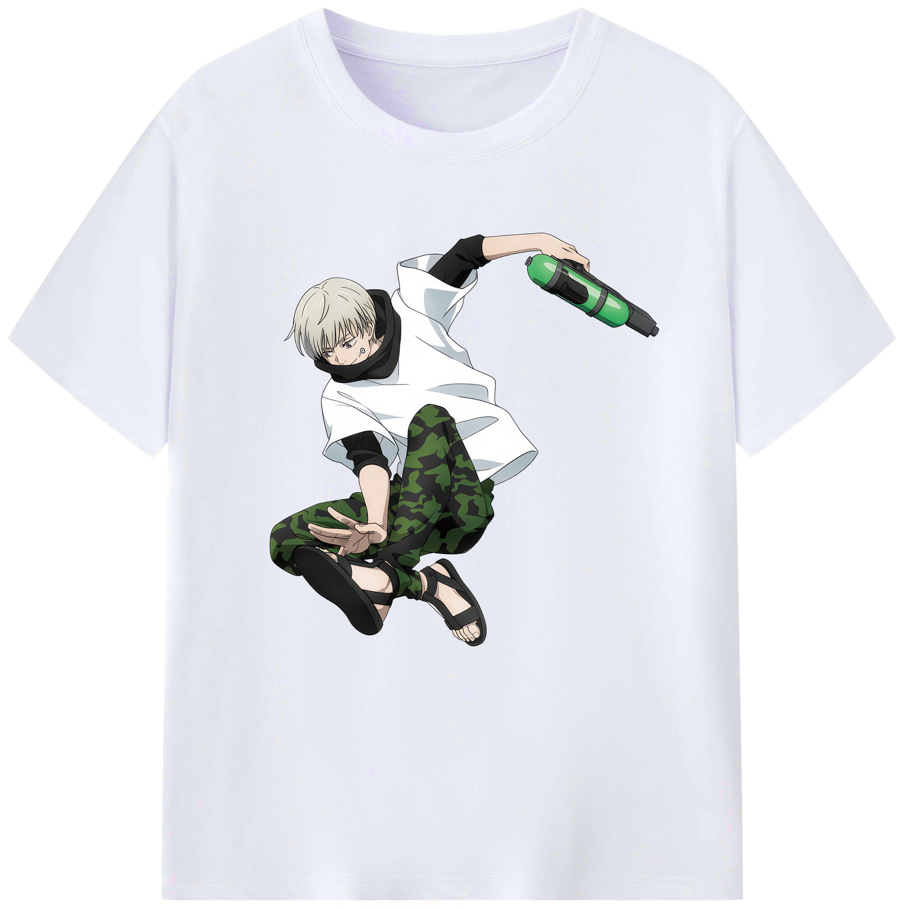 （画像用） 呪術廻戦 Jujutsu Kaisen レディースカジュアルプリントTシャツ（綿100％）