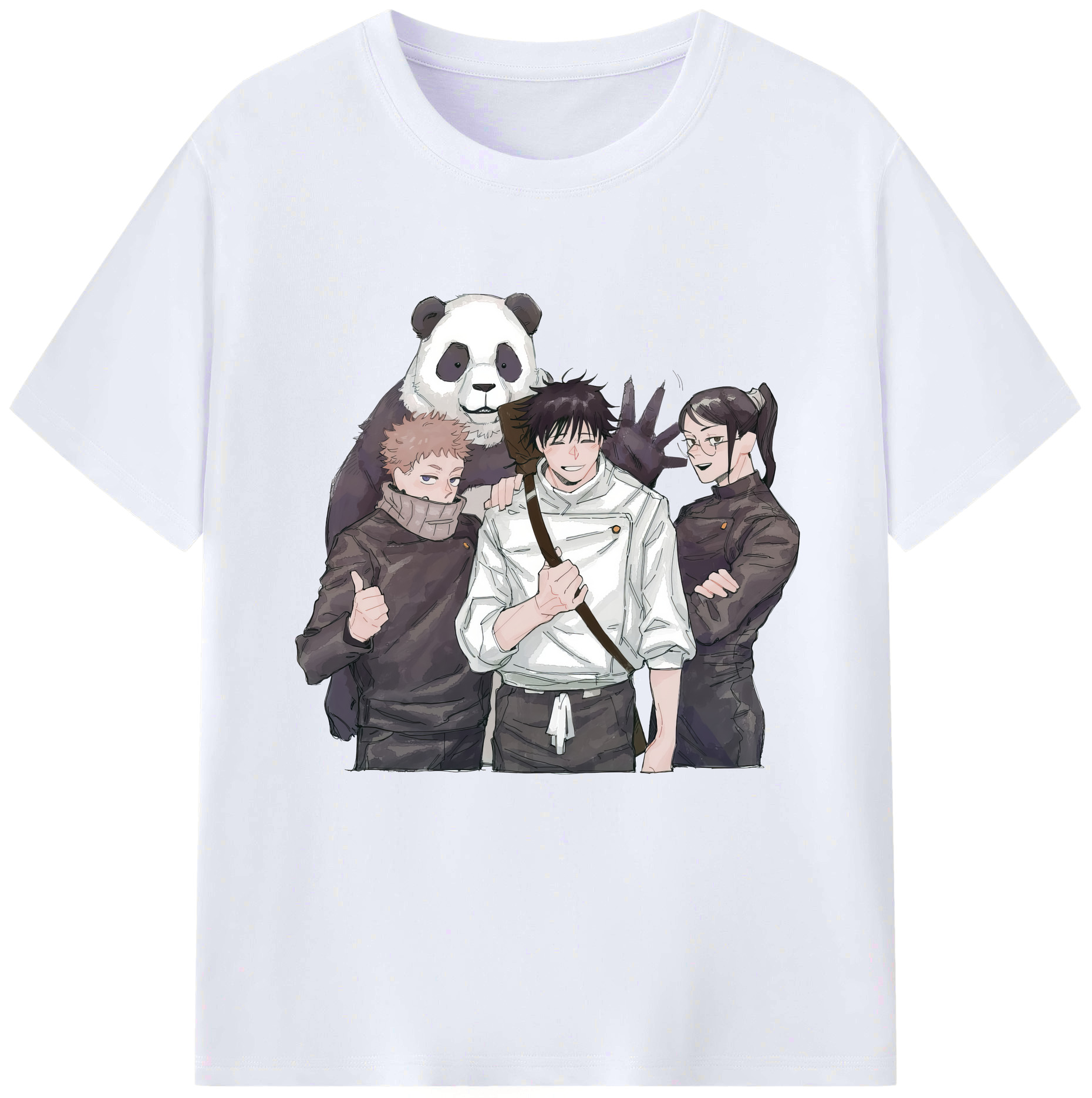 （画像用） 呪術廻戦 Jujutsu Kaisen レディースカジュアルプリントTシャツ（綿100％）