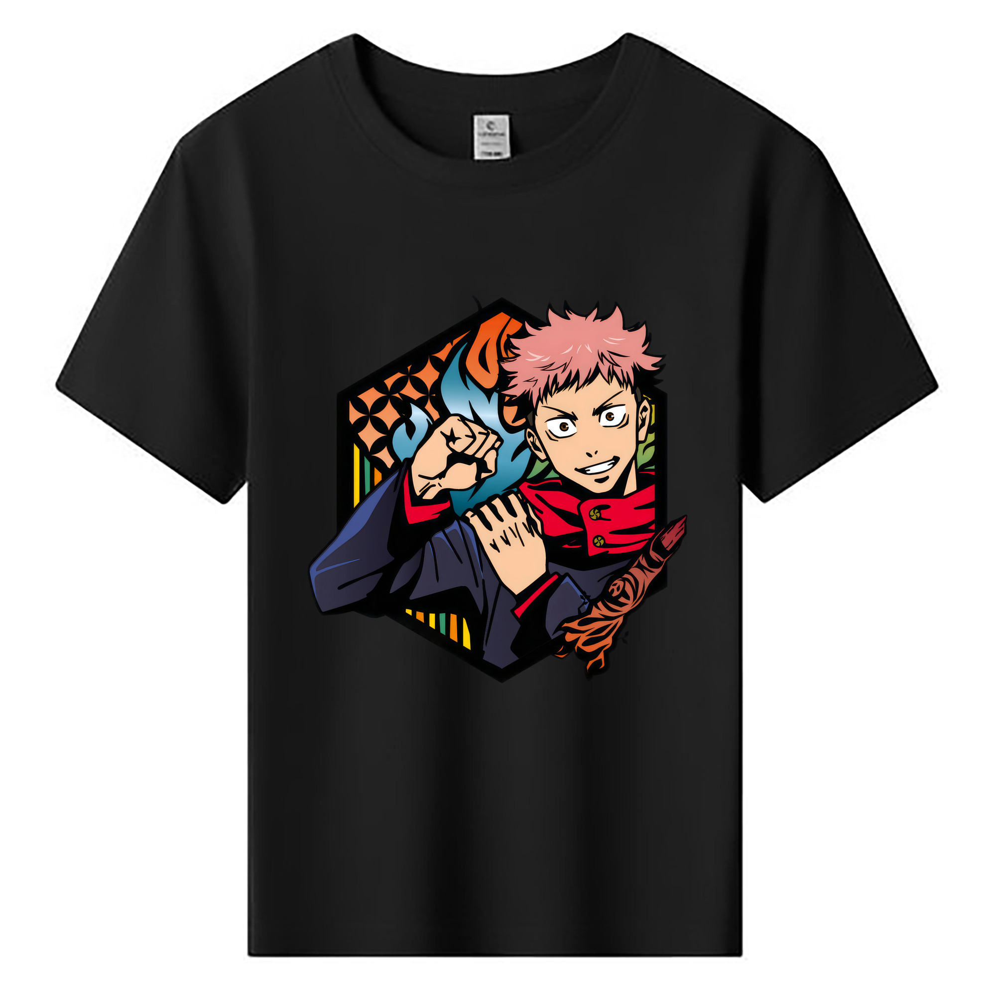 （画像用） 呪術廻戦 Jujutsu Kaisen 綿100％キッズTシャツ（フロントプリント）