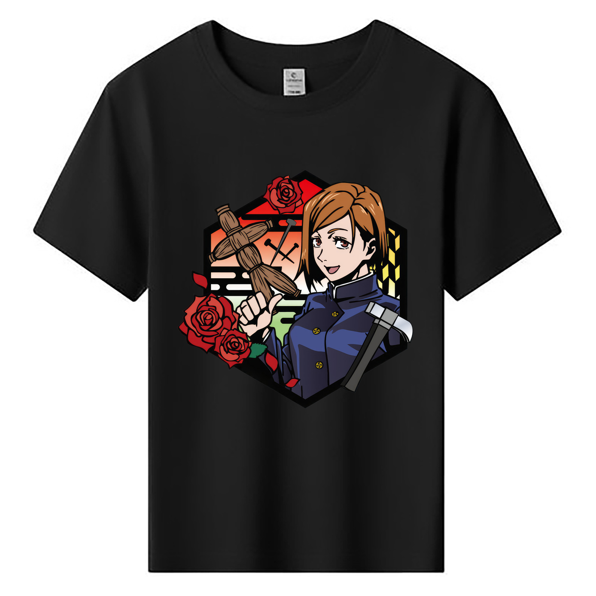 （画像用） 呪術廻戦 Jujutsu Kaisen 綿100％キッズTシャツ（フロントプリント）