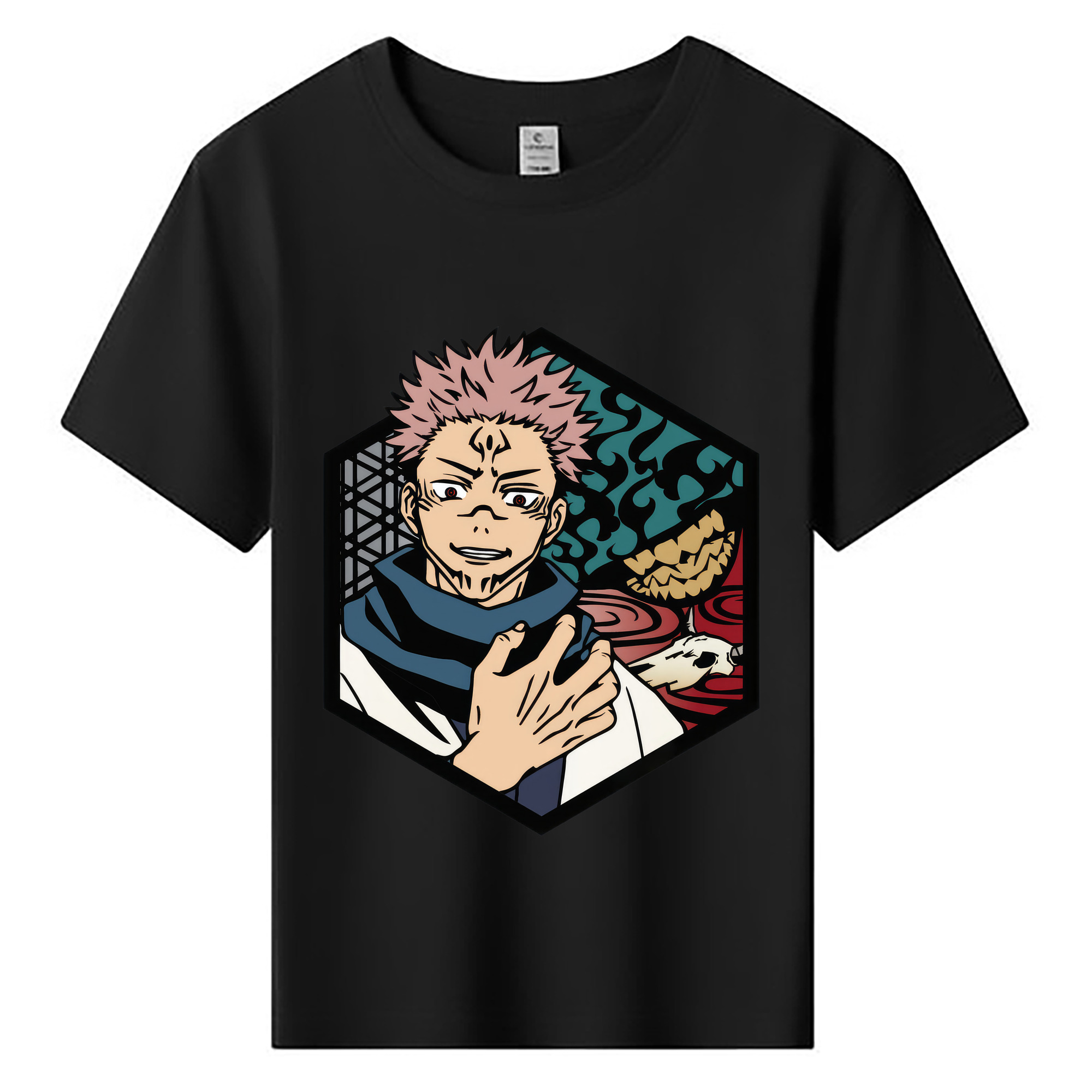 （画像用） 呪術廻戦 Jujutsu Kaisen 綿100％キッズTシャツ（フロントプリント）