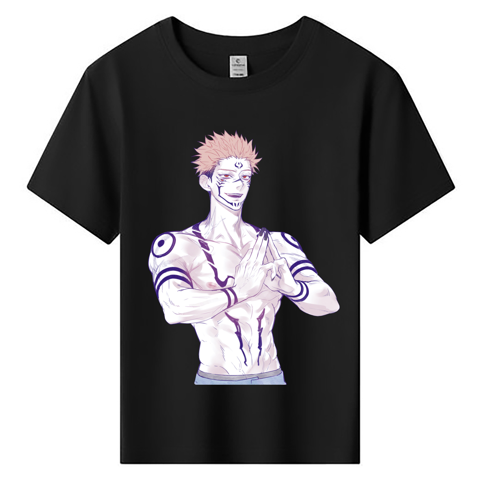 （画像用） 呪術廻戦 Jujutsu Kaisen 綿100％キッズTシャツ（フロントプリント）