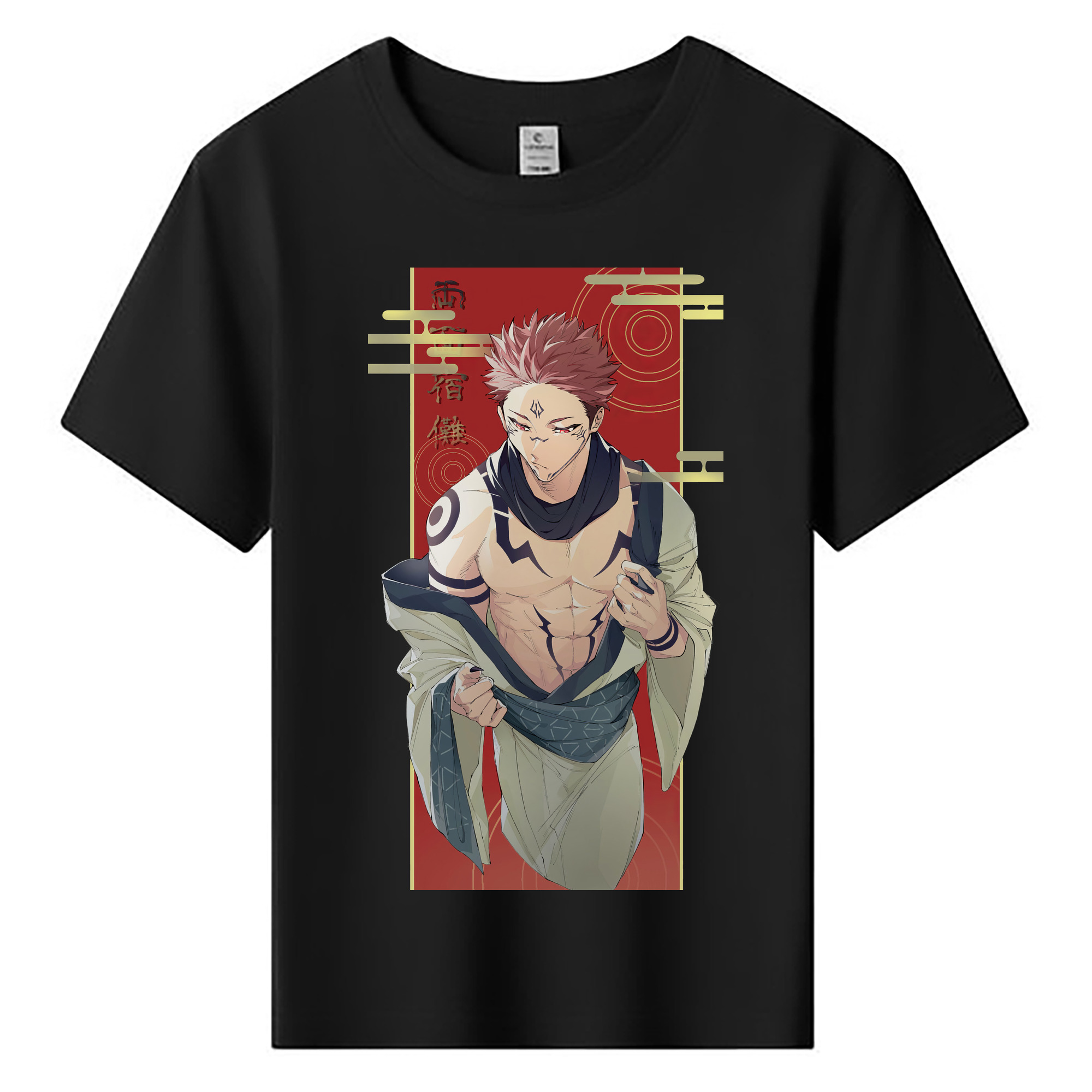 （画像用） 呪術廻戦 Jujutsu Kaisen 綿100％キッズTシャツ（フロントプリント）