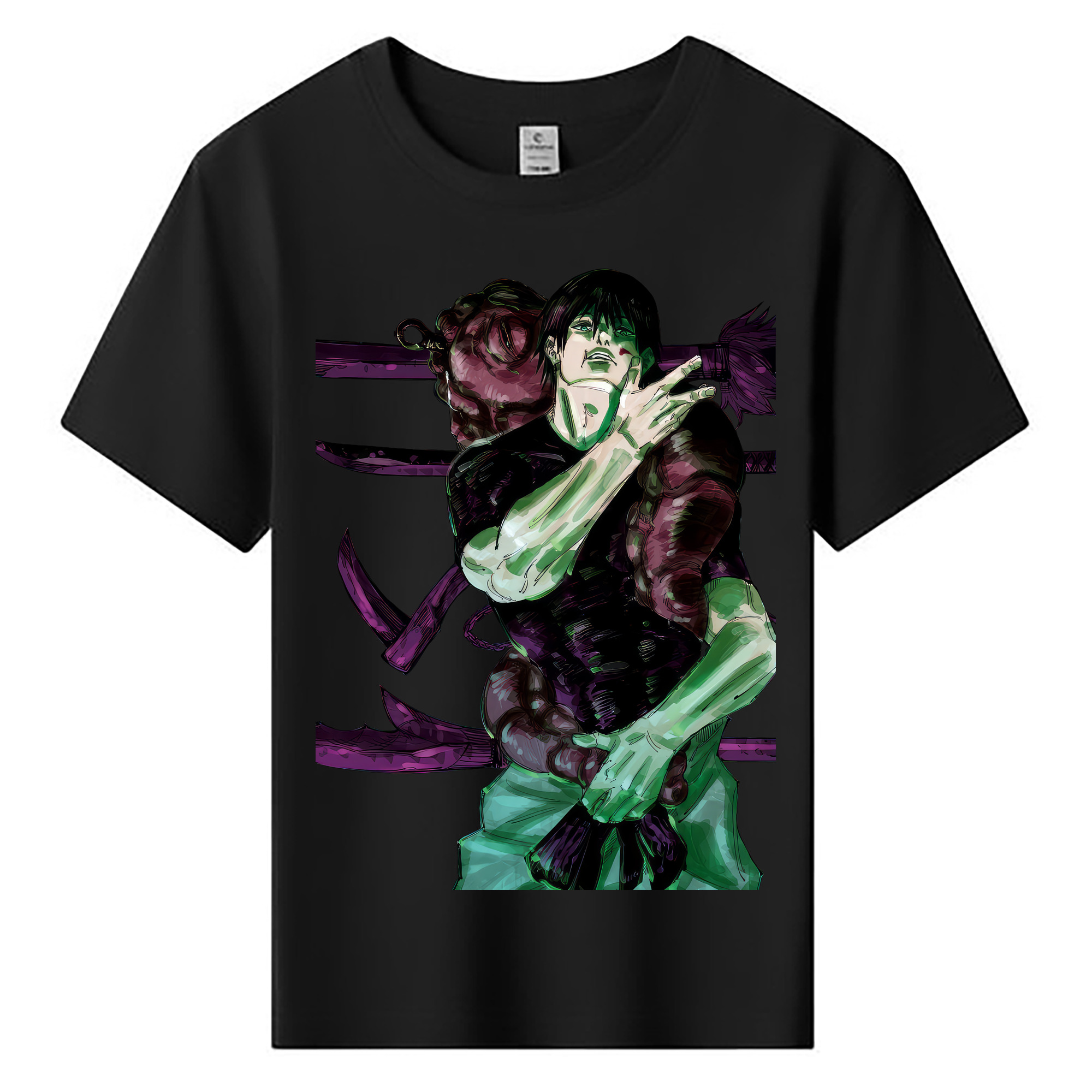 （画像用） 呪術廻戦 Jujutsu Kaisen 綿100％キッズTシャツ（フロントプリント）