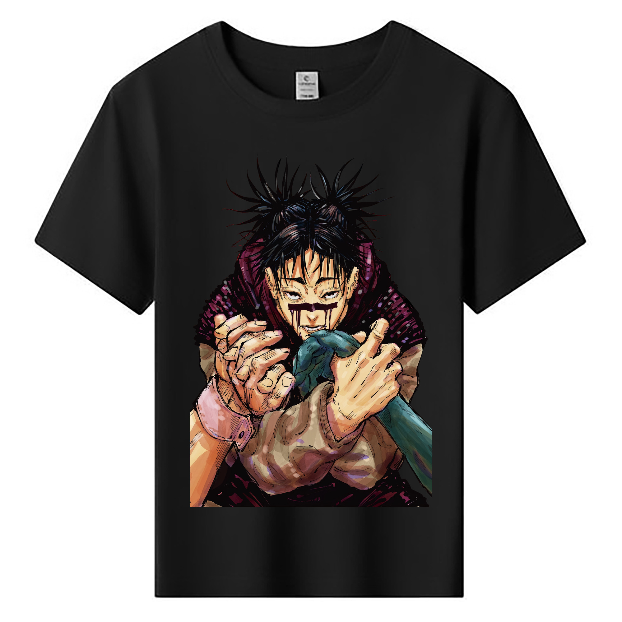 （画像用） 呪術廻戦 Jujutsu Kaisen 綿100％キッズTシャツ（フロントプリント）